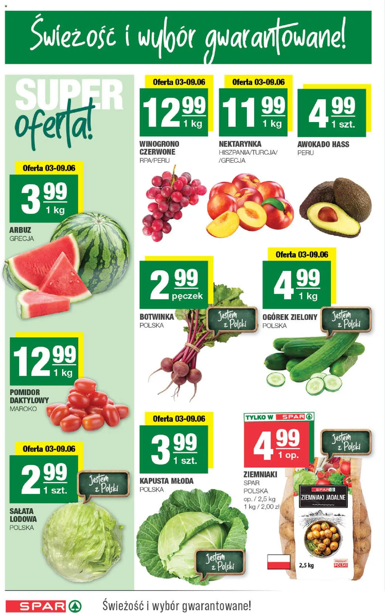 Spar gazetka od 03.06.2026 | Strona: 2 | Produkty: Kapusta, Winogrono, Botwinka, Awokado