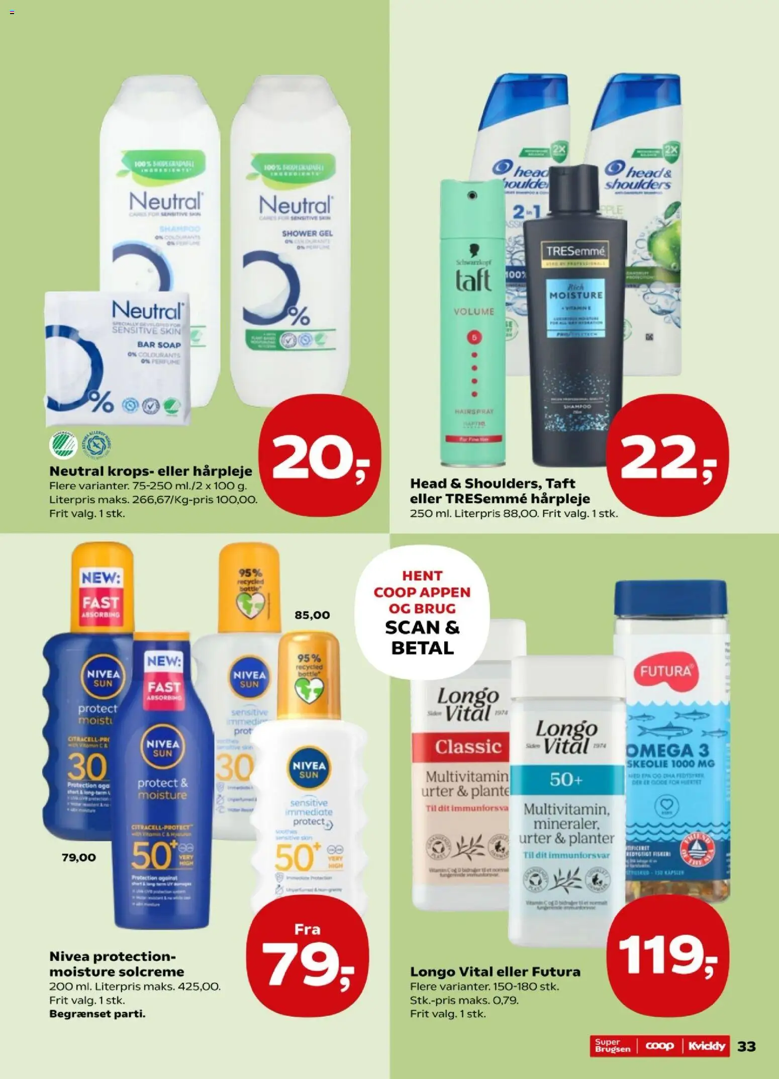 Super Brugsen tilbudsavis – gyldig fra 29.05.2026 | Side: 35 | Produkter: Shampoo, Solcreme