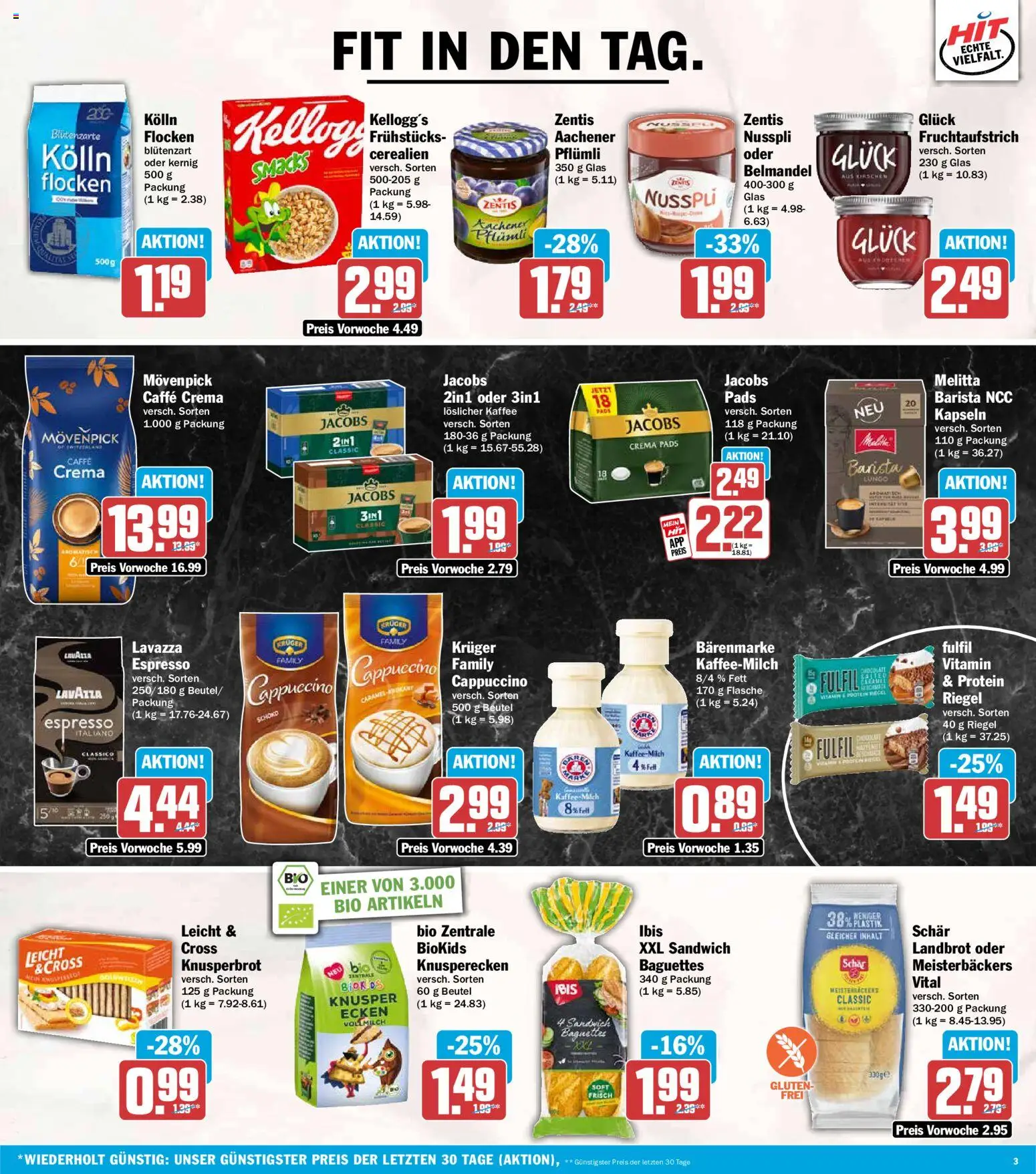 HIT Prospekt – gültig ab 15.06.2026 | Seite: 3 | Produkte: Melitta, Lavazza, Kolln, Kirschen