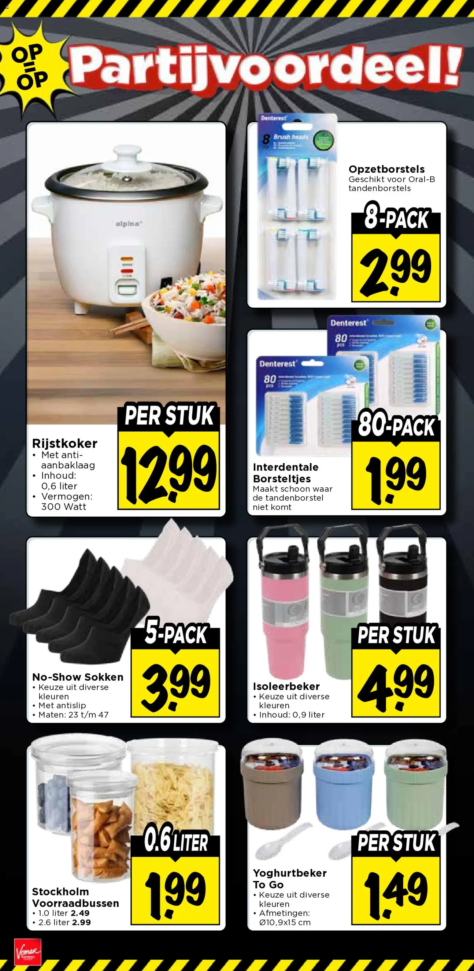 {H1} | Pagina: 35 | Producten: Tandenborstel, Sokken, Rijstkoker