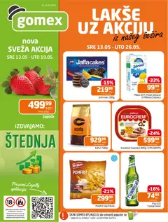 Gomex katalog - pregled Gomex kataloga - važi od 13.05.2026