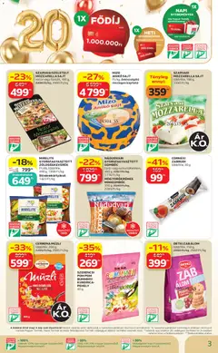 SZERENCSI POM POM BUMMM!!! KUKORICA-PEHELY, 40 g - amely érvényes a következő dátumtól: 2026.08.21. | Oldal: 3 | Termékek: Mozzarella, Müzli, Mizo, Túró