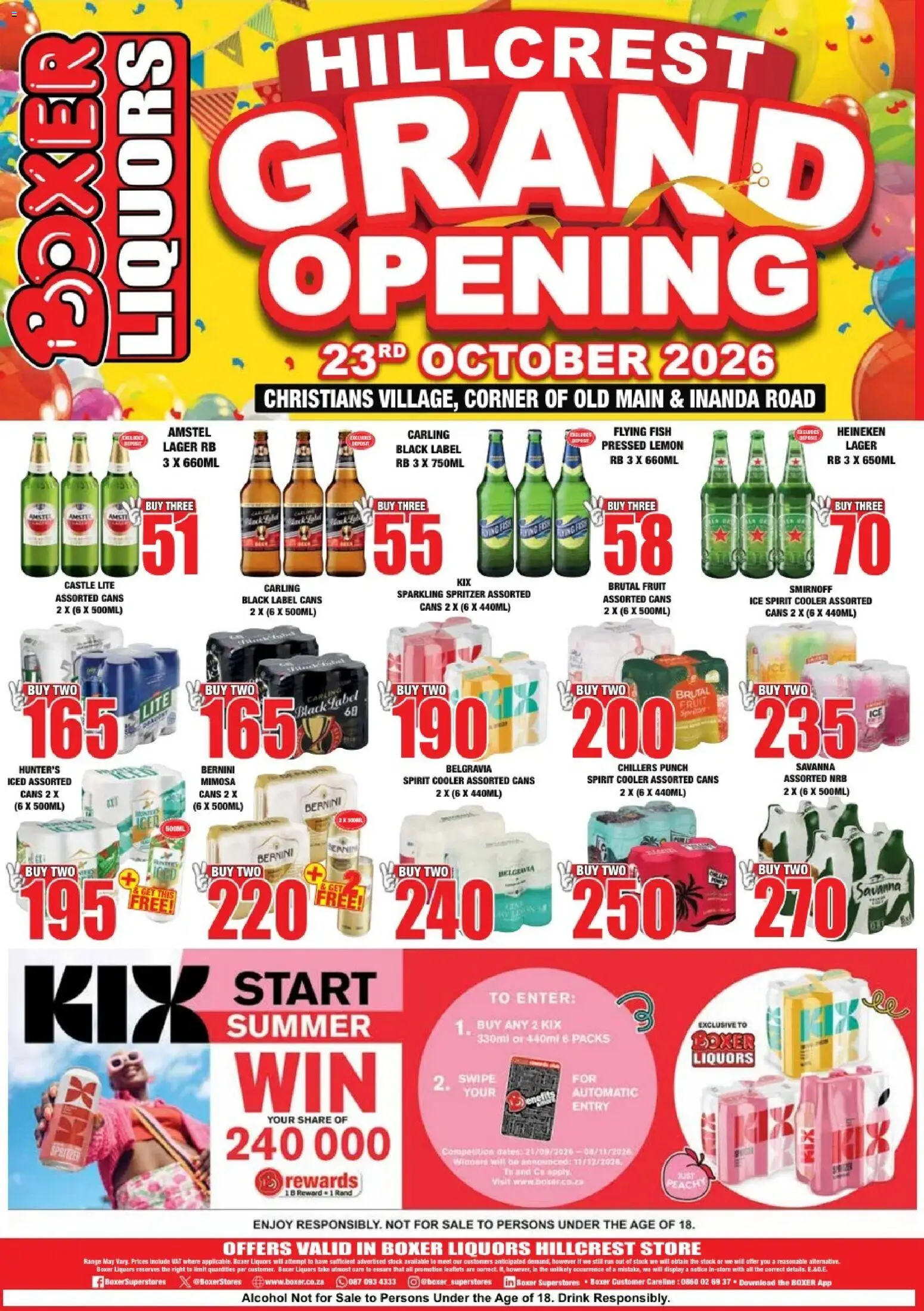 New Boxer catalogue – valid from 23/10/2026 | Page: 4 | Products: Alcohol, Heineken, Fish, Fruit