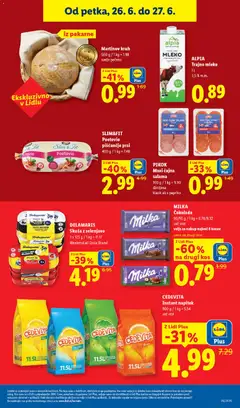 Lidl katalog akcije – veljaven od 24.06.2026 | Stran: 37 | Izdelki: Kos, Mleko, Kruh, Salama