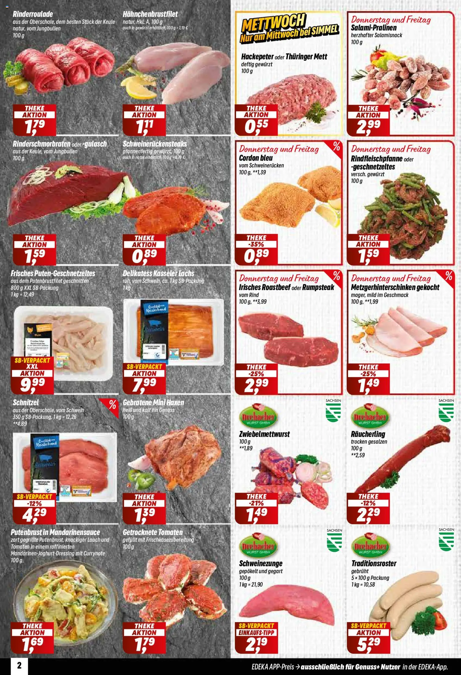 Simmel Prospekt – gültig ab 28.09.2026 | Seite: 2 | Produkte: Theke, Roastbeef, Lachs, Lauch
