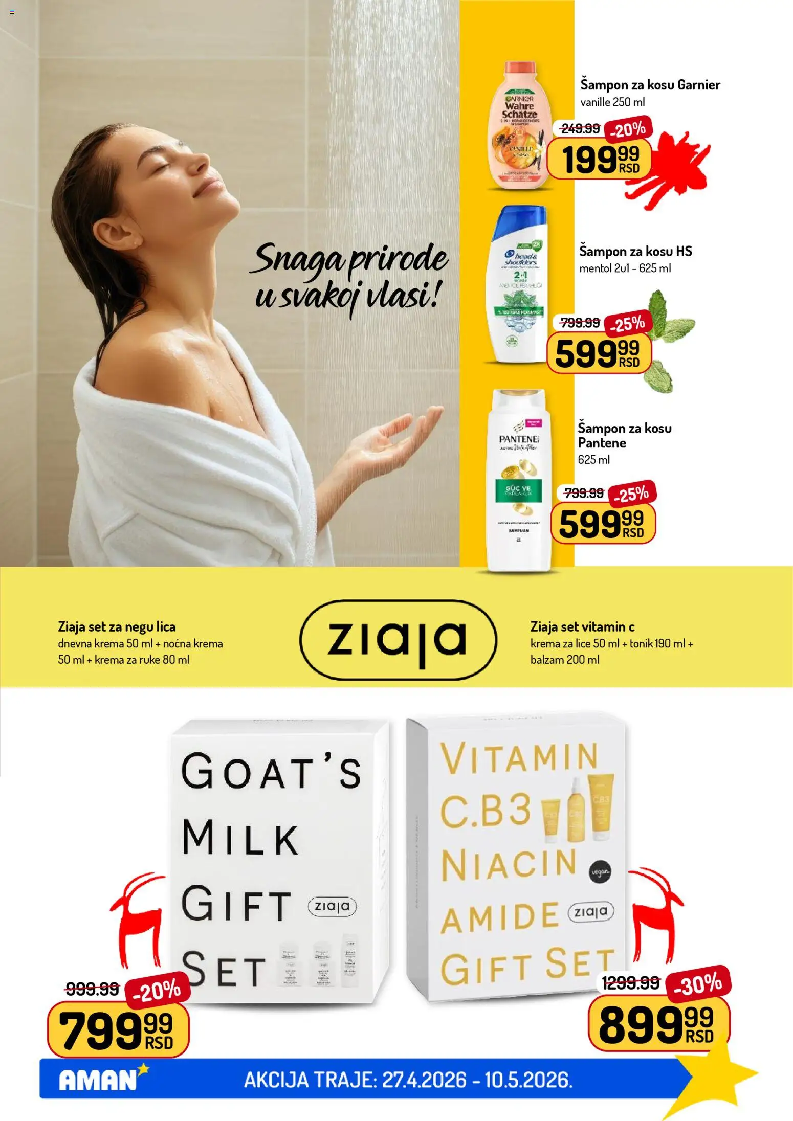 Aman katalog - važi od 27.04.2026 | Strana: 43 | Proizvode: Pantene, Krema, Krema za ruke, Tonik