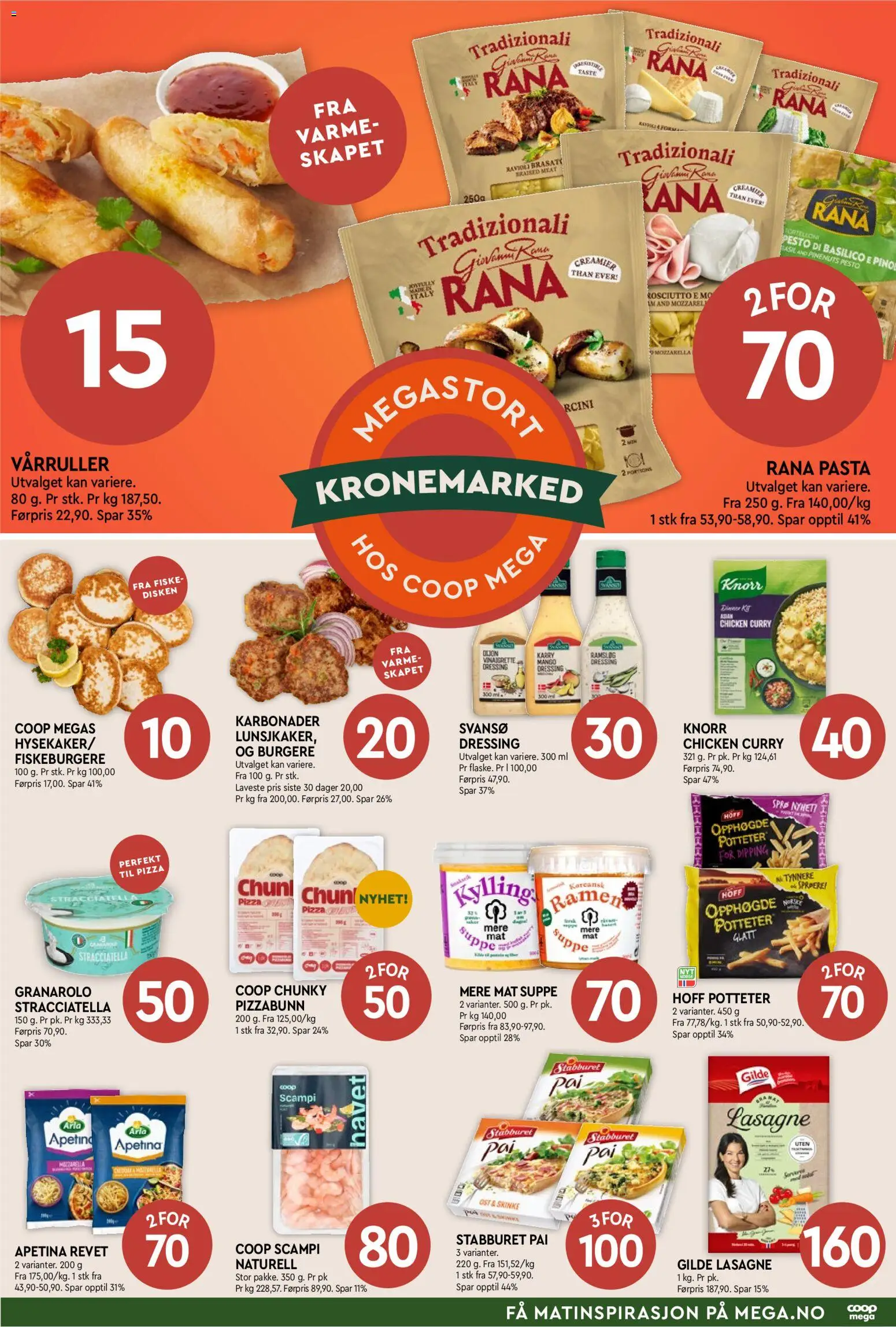 {H1} | Side: 3 | Produkter: Jordnødder, Pasta, Dressing, Scampi
