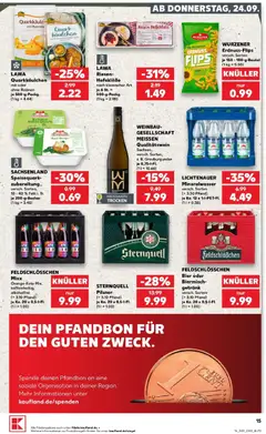 Kaufland Prospekt Annaberg-Buchholz ab 24.09.2026 gültig | Seite: 15 | Produkte: Weißwein, Creme, Rosinen, Speisequark