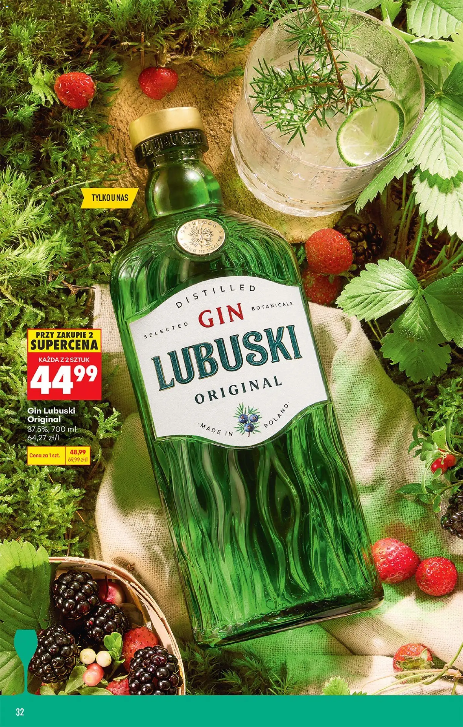 Biedronka gazetka - Czas na toast od 24.08.2026 | Strona: 34 | Produkty: Gin Lubuski, Gin