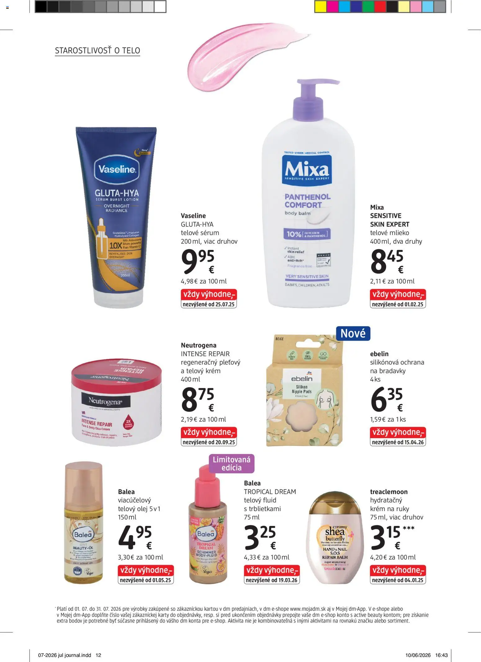 Nové dm drogerie akcie – leták je platný od 01.07.2026 | Strana: 12