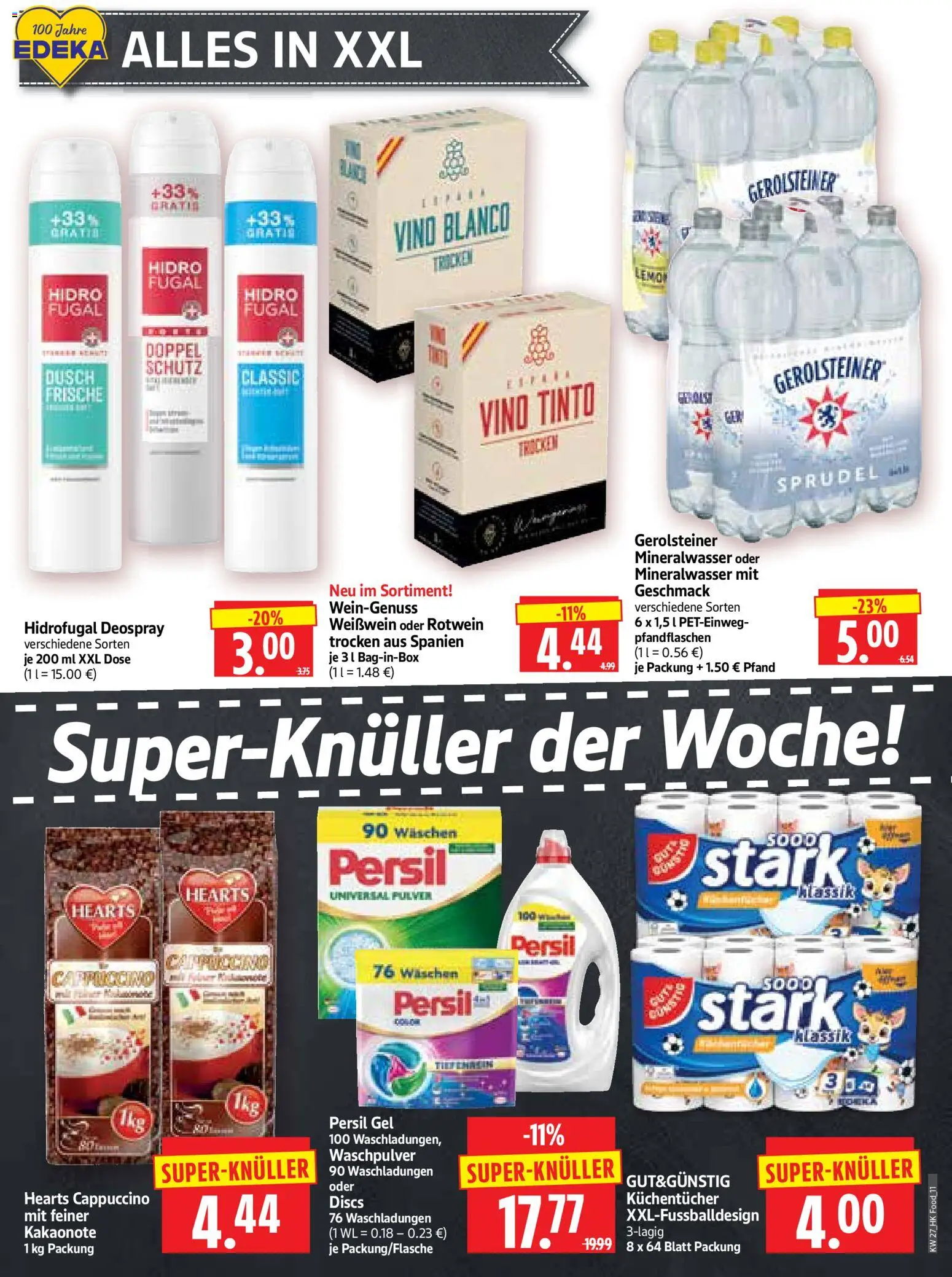 HERKULES Prospekt – gültig ab 29.06.2026 | Seite: 11 | Produkte: Weißwein, Persil gel, Waschpulver, Deospray