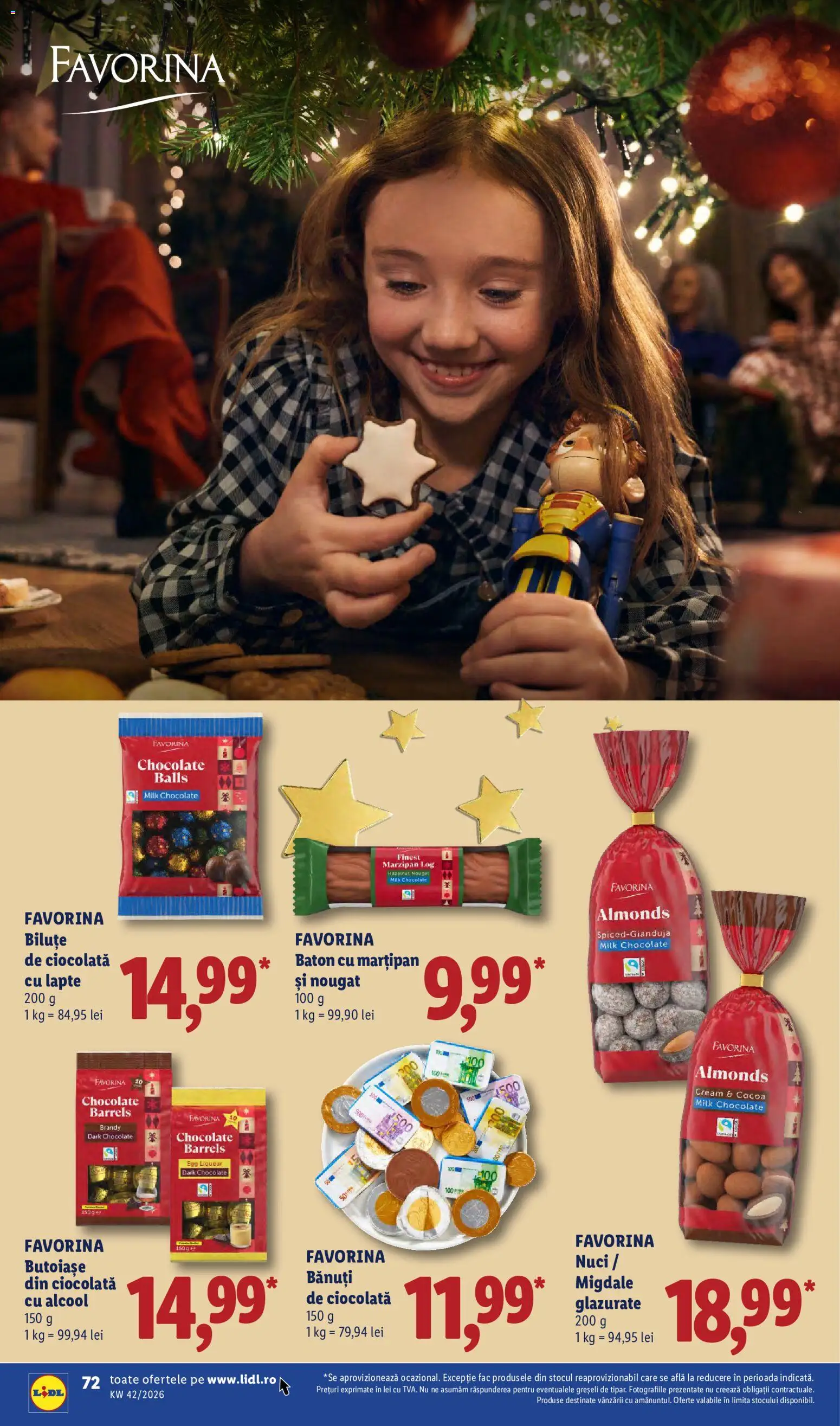 Noul catalog Lidl – valabil de la 12.10.2026 | Pagină: 72 | Produse: Migdale, Lapte, Ciocolată, Nuci