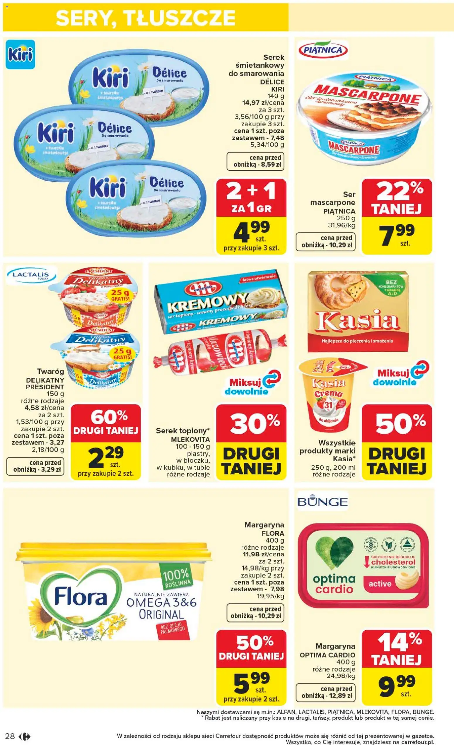 Carrefour gazetka od 04.05.2026 | Strona: 30 | Produkty: Serek, Mascarpone, Margaryna, Twaróg