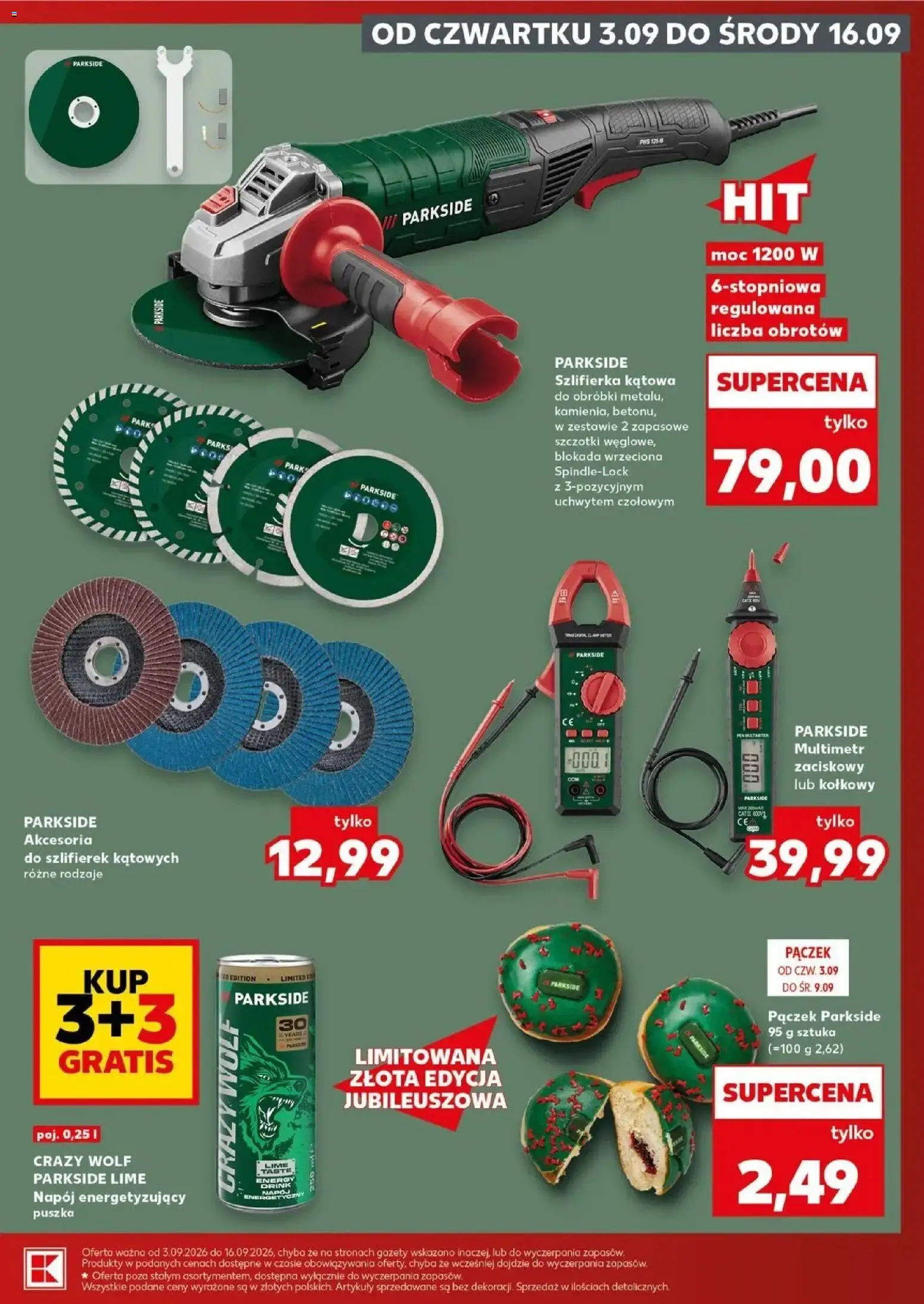 Kaufland gazetka - Złap Okazje od 03.09.2026 - od jutra PDF | Strona: 7 | Produkty: Pączek, Gazety, Szlifierka