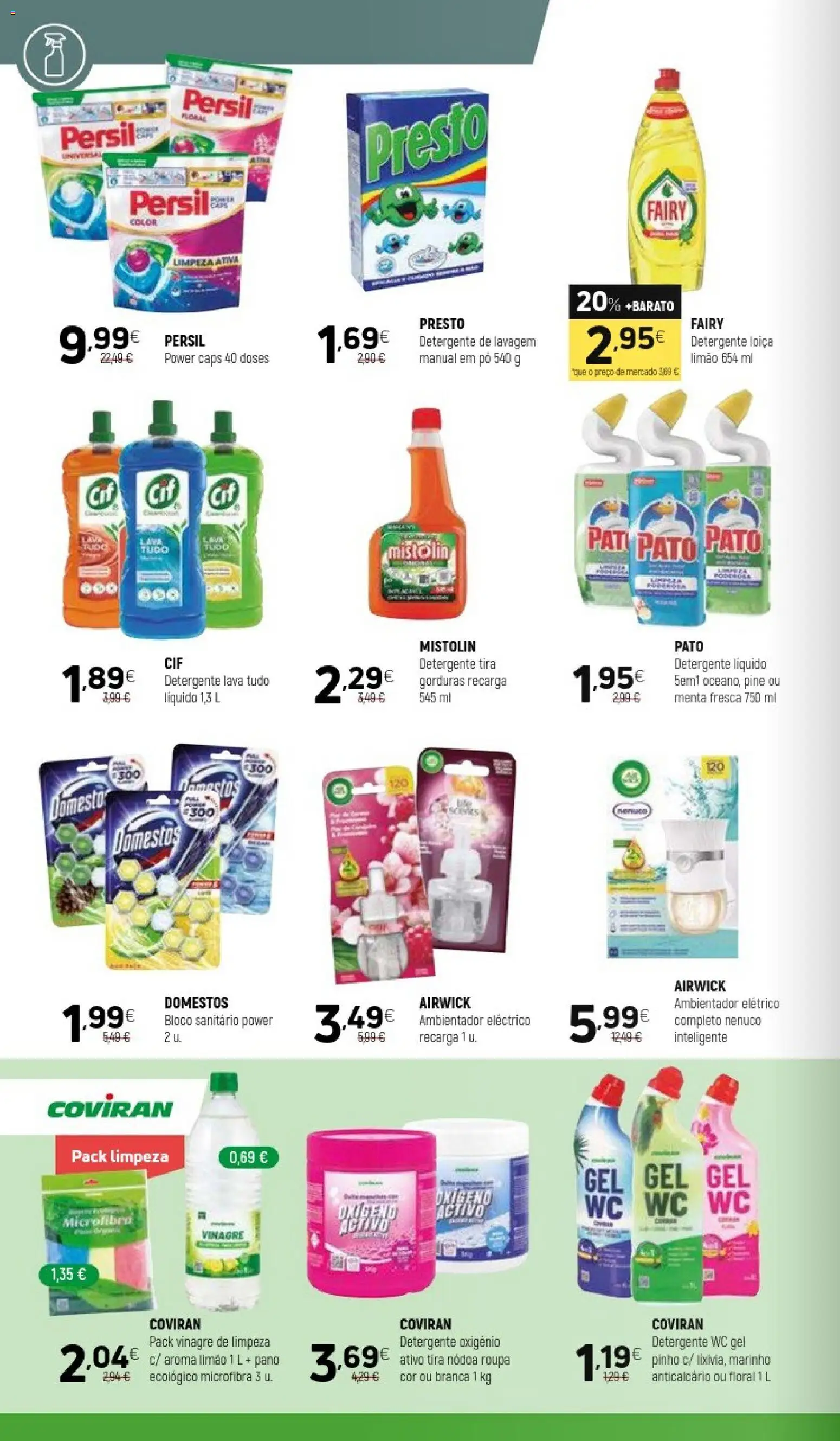 Coviran folheto │ válido de 22/09/2026 | Página: 18 | Produtos: Pó, Bloco sanitário, Anticalcário, Persil