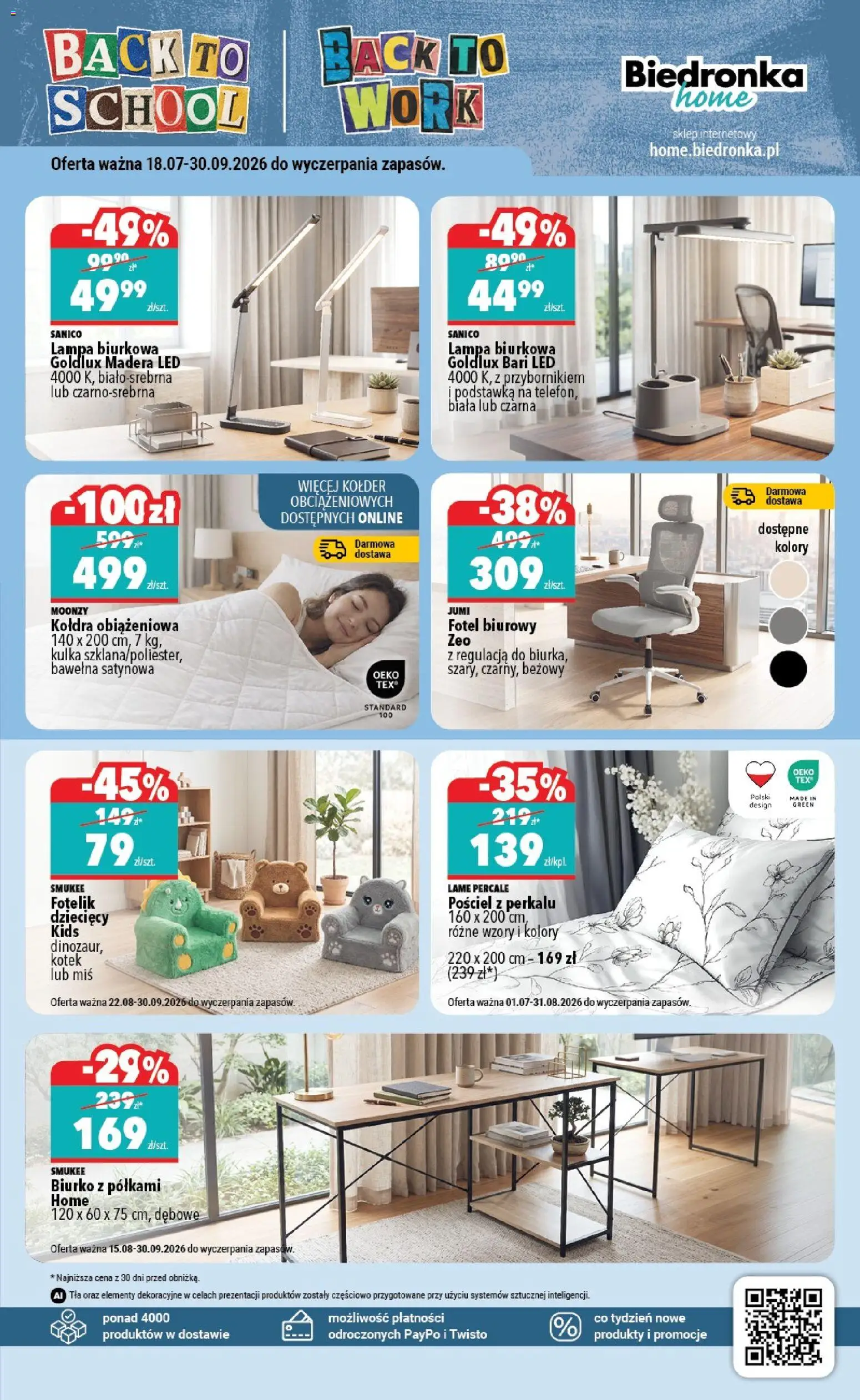 Biedronka Polsko leták - Home od 22.08.2026 | Strana: 3 | Produkty: Pero, Miš, Lampa, LED