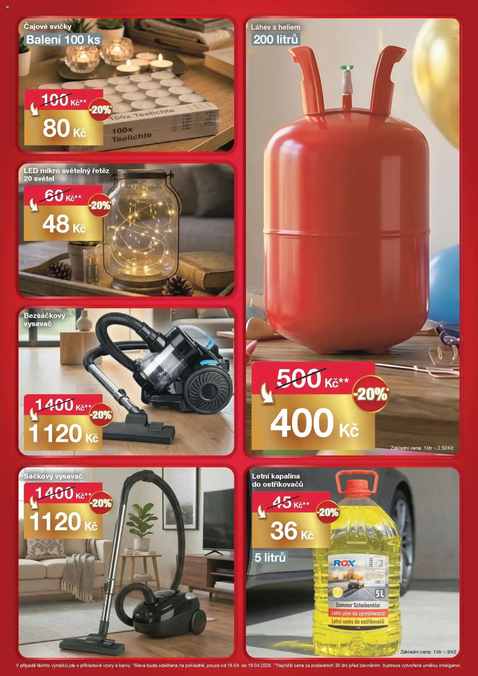 Woolworth leták - Tábor od 16.04.2026 | Strana: 9 | Produkty: Směs do ostřikovačů, Bezsáčkový vysavač, Světelný řetěz, LED
