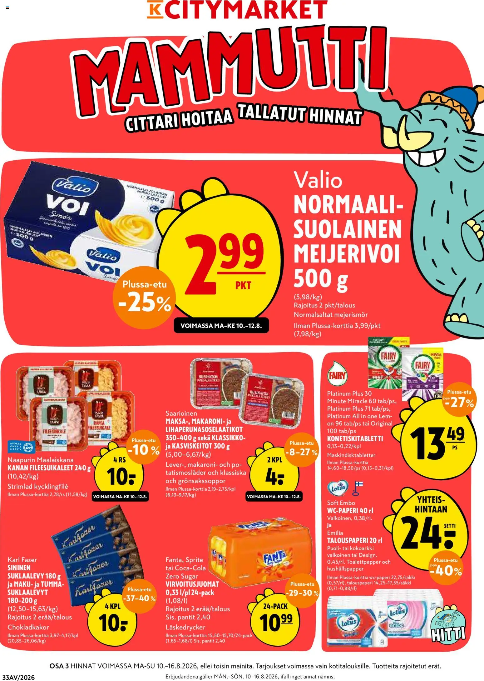 K-Citymarket tarjoukset – voimassa 10/08/2026 alkaen | Sivu: 1