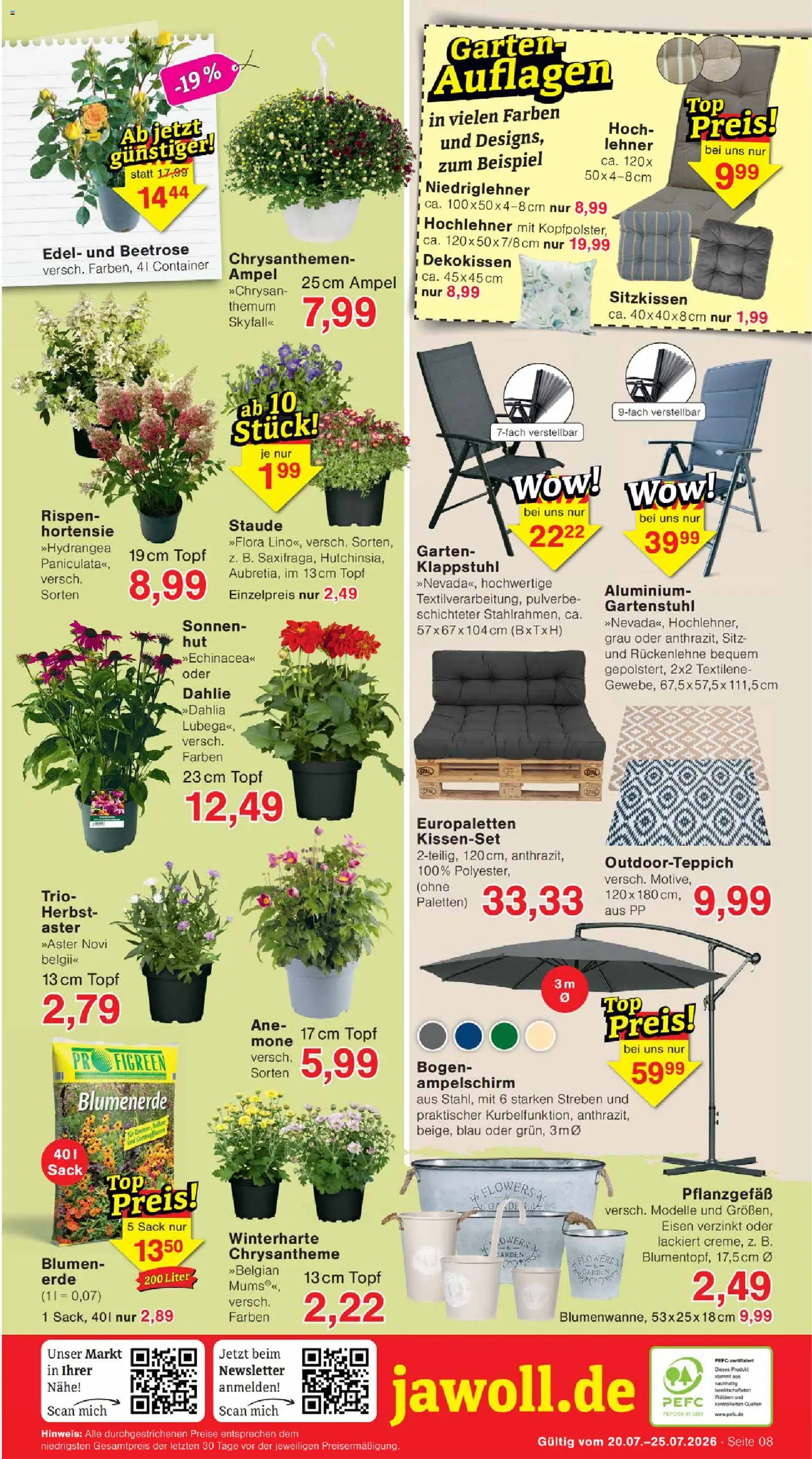 Wiglo Wunderland Prospekt – gültig ab 20.07.2026 | Seite: 12 | Produkte: Hortensie, Blumen, Blumenerde