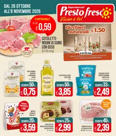 Anteprima del volantino Presto Fresco volantino valido a partire dal 26/10/2026