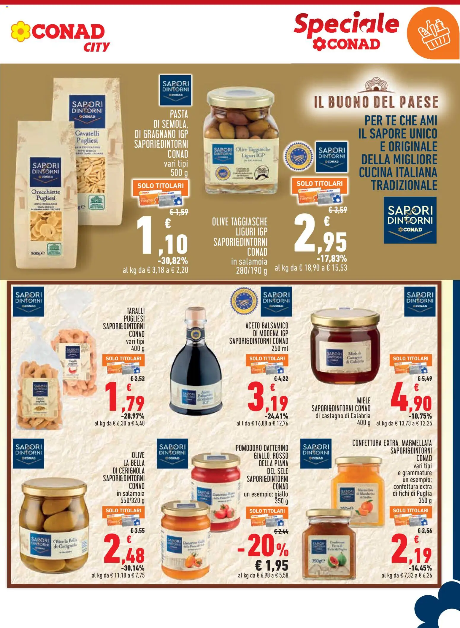Volantino Conad del 13/08/2026 | Pagina: 11 | Prodotti: Fichi, Pomodoro, Olive, Contorni