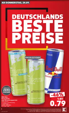 Náhled letáku Kaufland Německo leták od 24.09.2026 | Strana: 2 | Produkty: Red Bull, Energy drink