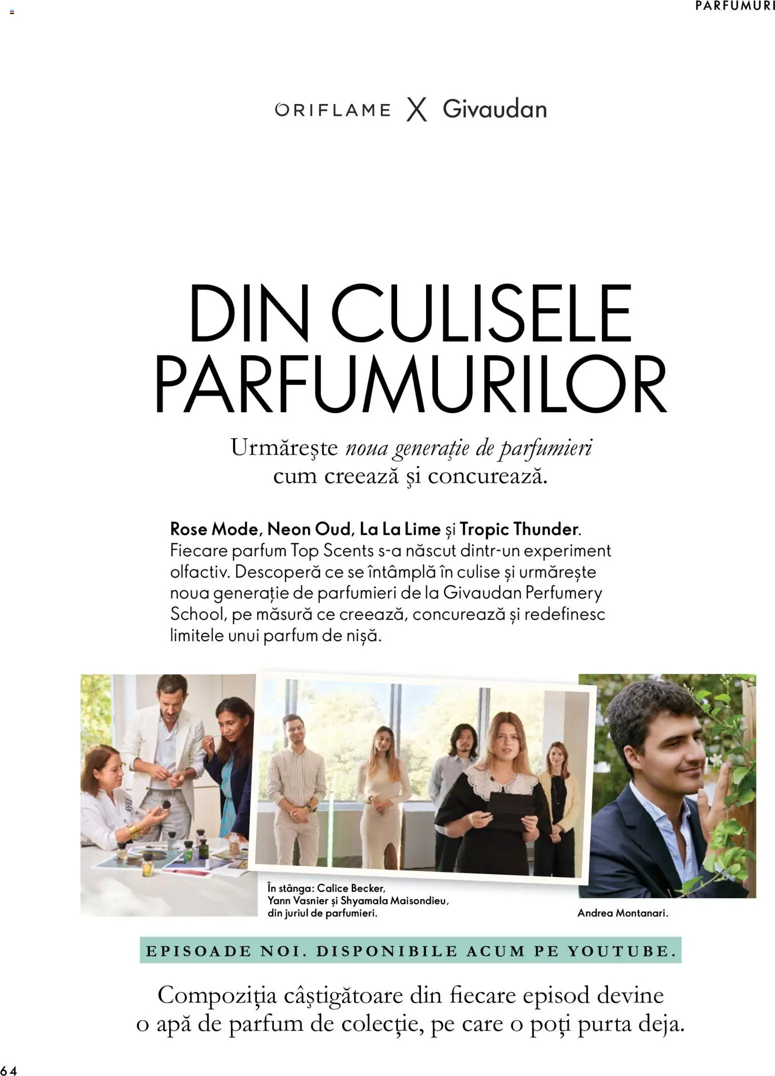 Noul catalog Oriflame – valabil de la 30.09.2026 | Pagină: 64 | Produse: Apă de parfum, Top, Parfum, Apă