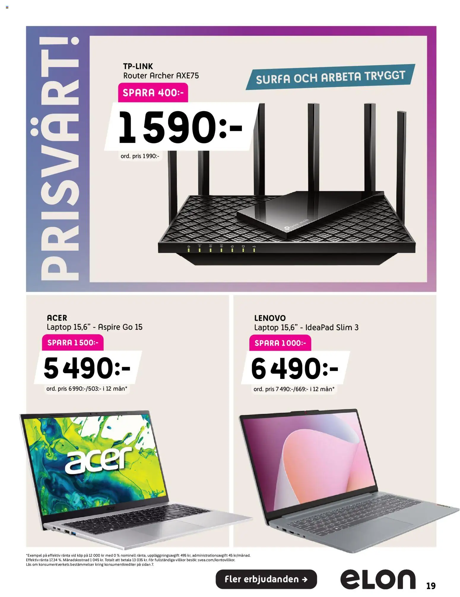 Elon reklamblad aktuell från 21/09/2026 | Sida: 19 | Produkter: Router