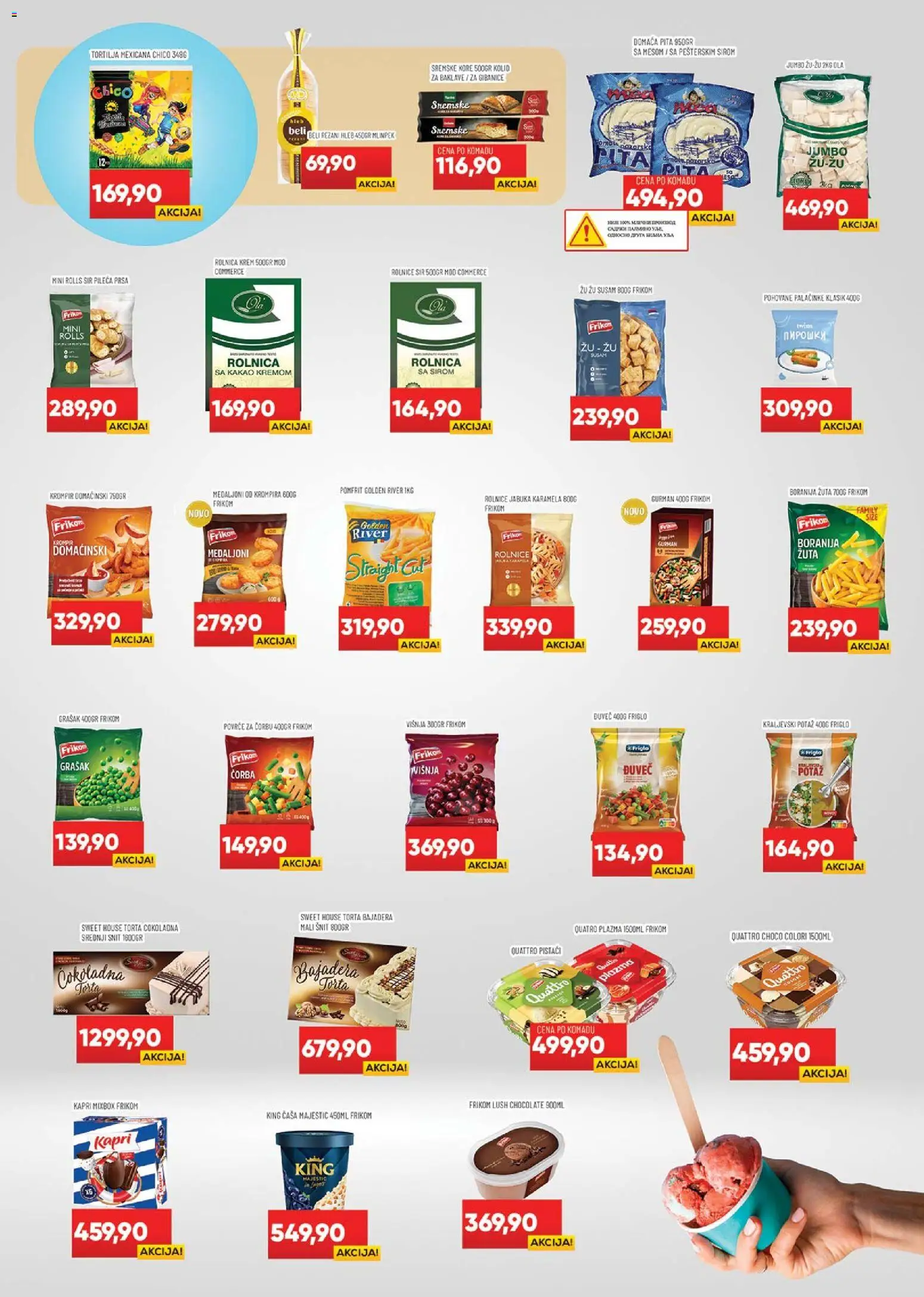 Medius katalog - važi od 07.04.2026 | Strana: 10 | Proizvode: Tortilja, Pomfrit, Krem, Torta