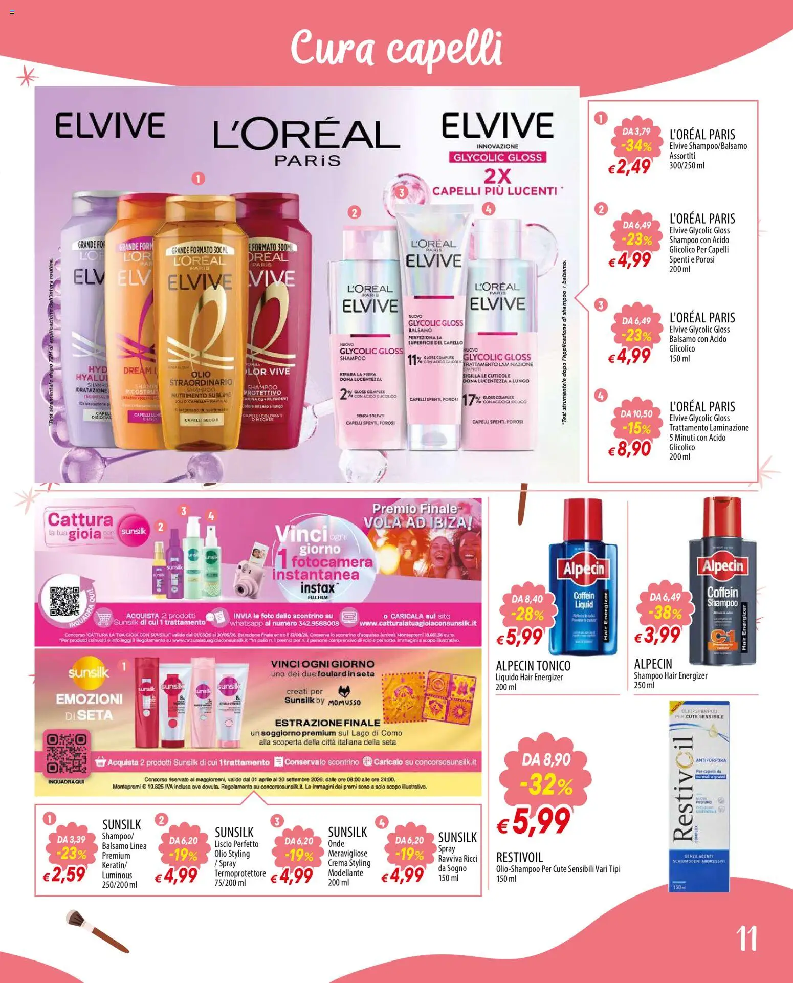 Volantino Galassia del 23.04.2026 | Pagina: 11 | Prodotti: Shampoo, Balsamo, Crema, Fotocamera
