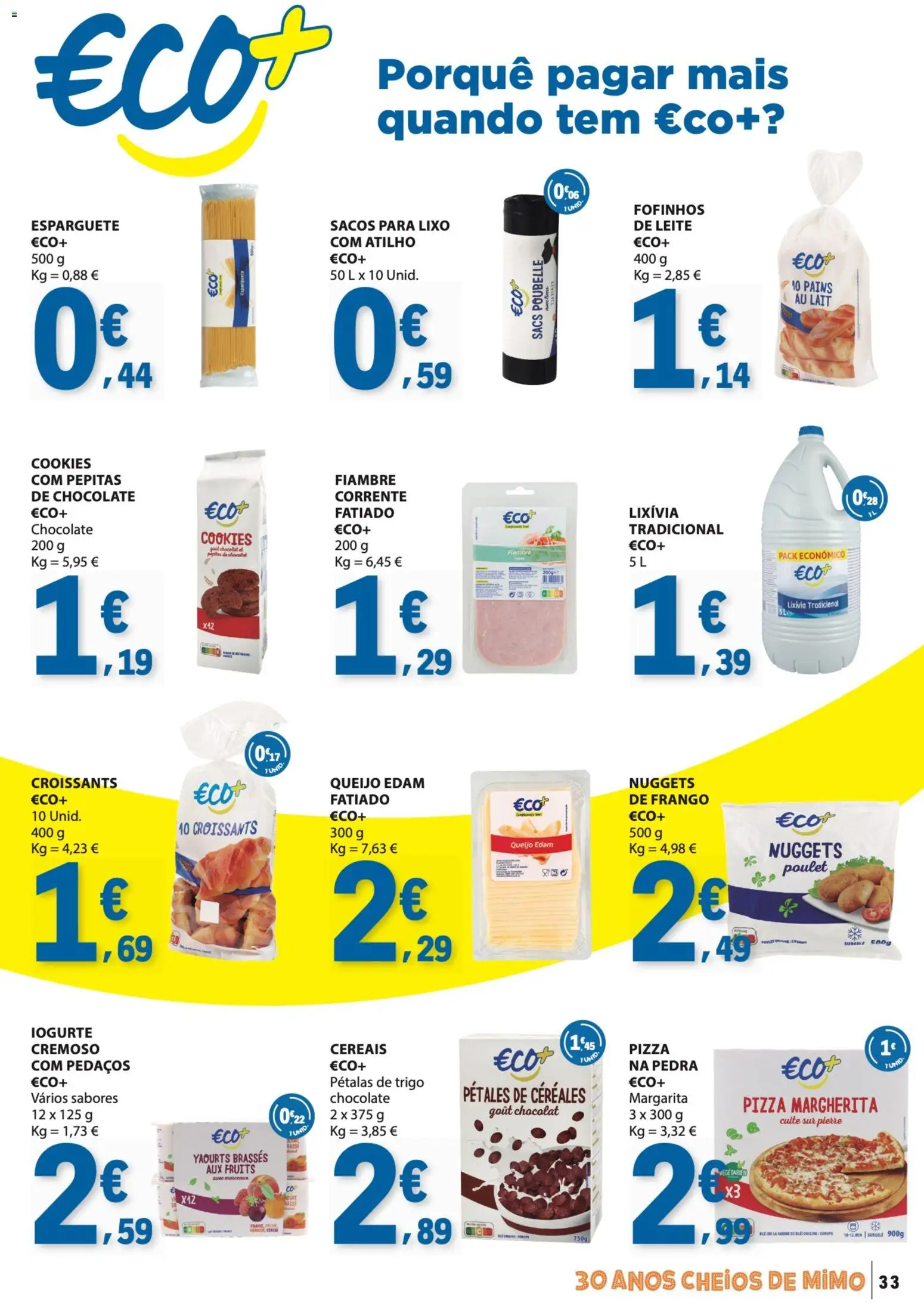 E.Leclerc folheto │ válido de 17/09/2026 | Página: 33 | Produtos: Iogurte, Chocolate, Cereais, Nuggets