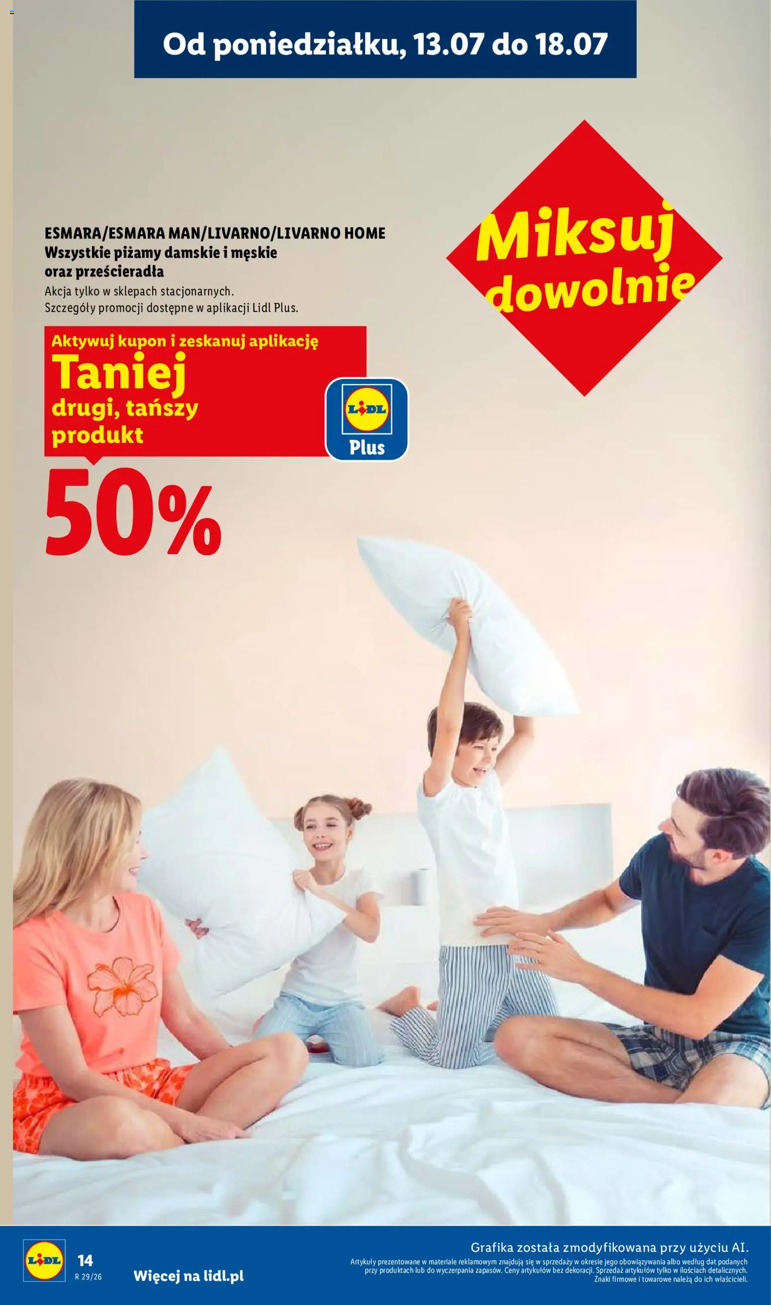 Lidl Katalog od 13.07.2026 | Strona: 14 | Produkty: Piżamy damskie