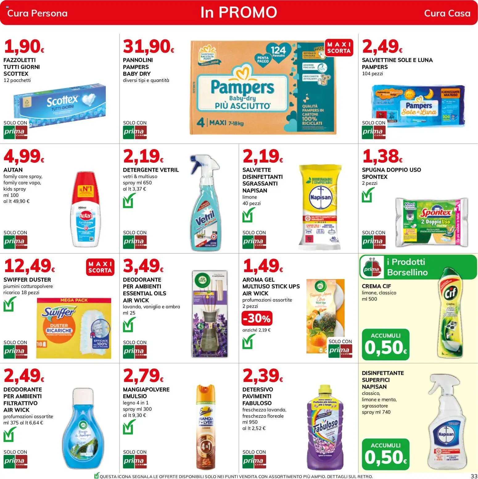 Volantino Basko del 07.05.2026 | Pagina: 33 | Prodotti: Spugna, Crema, Pannolini, Fazzoletti