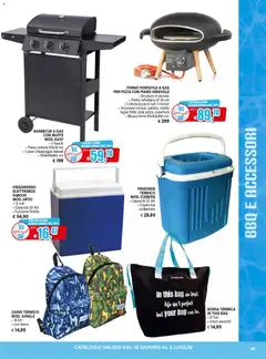 Anteprima del volantino Il Gigante volantino Aria aperta valido a partire dal 18/06/2026 | Pagina: 13 | Prodotti: Barbecue, Borsa termica, Piano cottura, Frigorifero