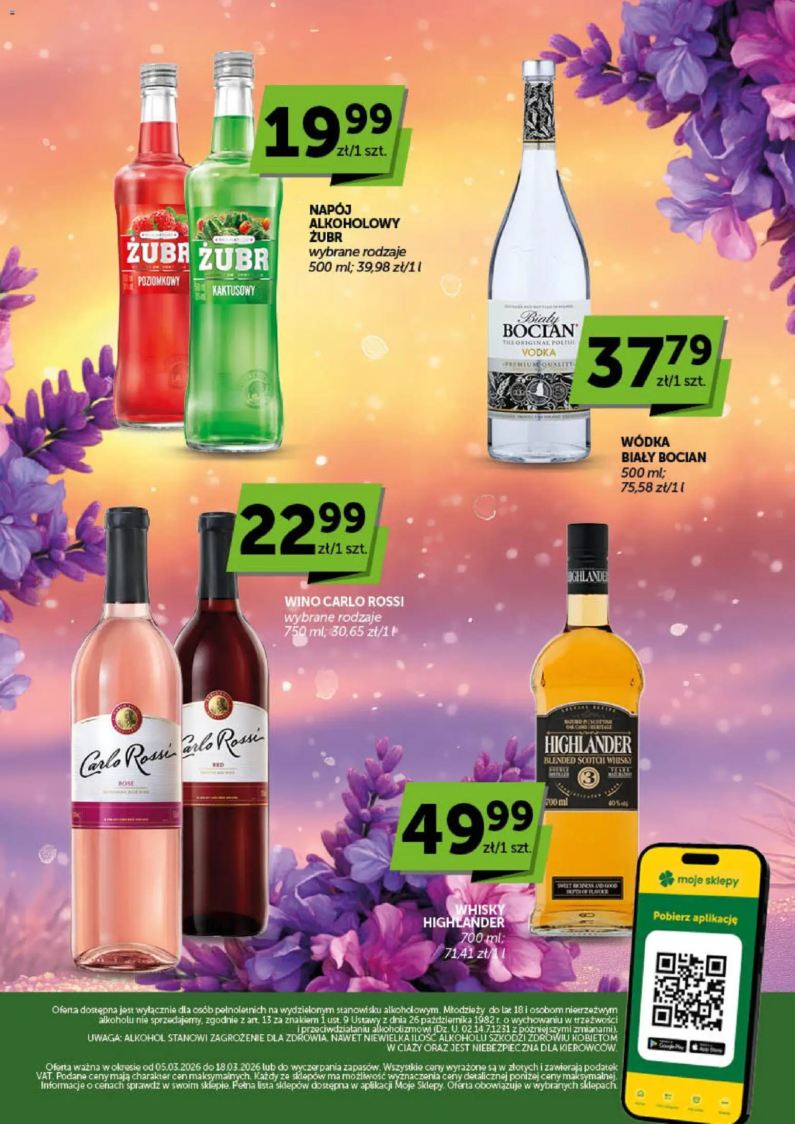 Groszek gazetka alkoholowa od 05.03.2026 | Strona: 2 | Produkty: Wino, Wódka, Whisky, Carlo Rossi