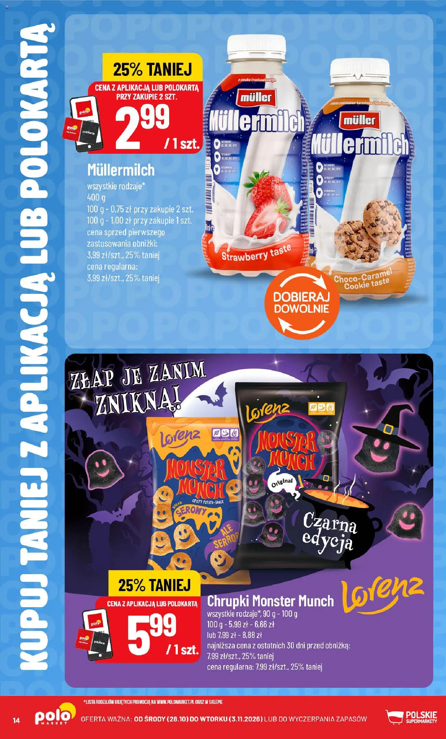 POLOmarket gazetka - Kupuj taniej od 28.10.2026 | Strona: 14 | Produkty: Chrupki