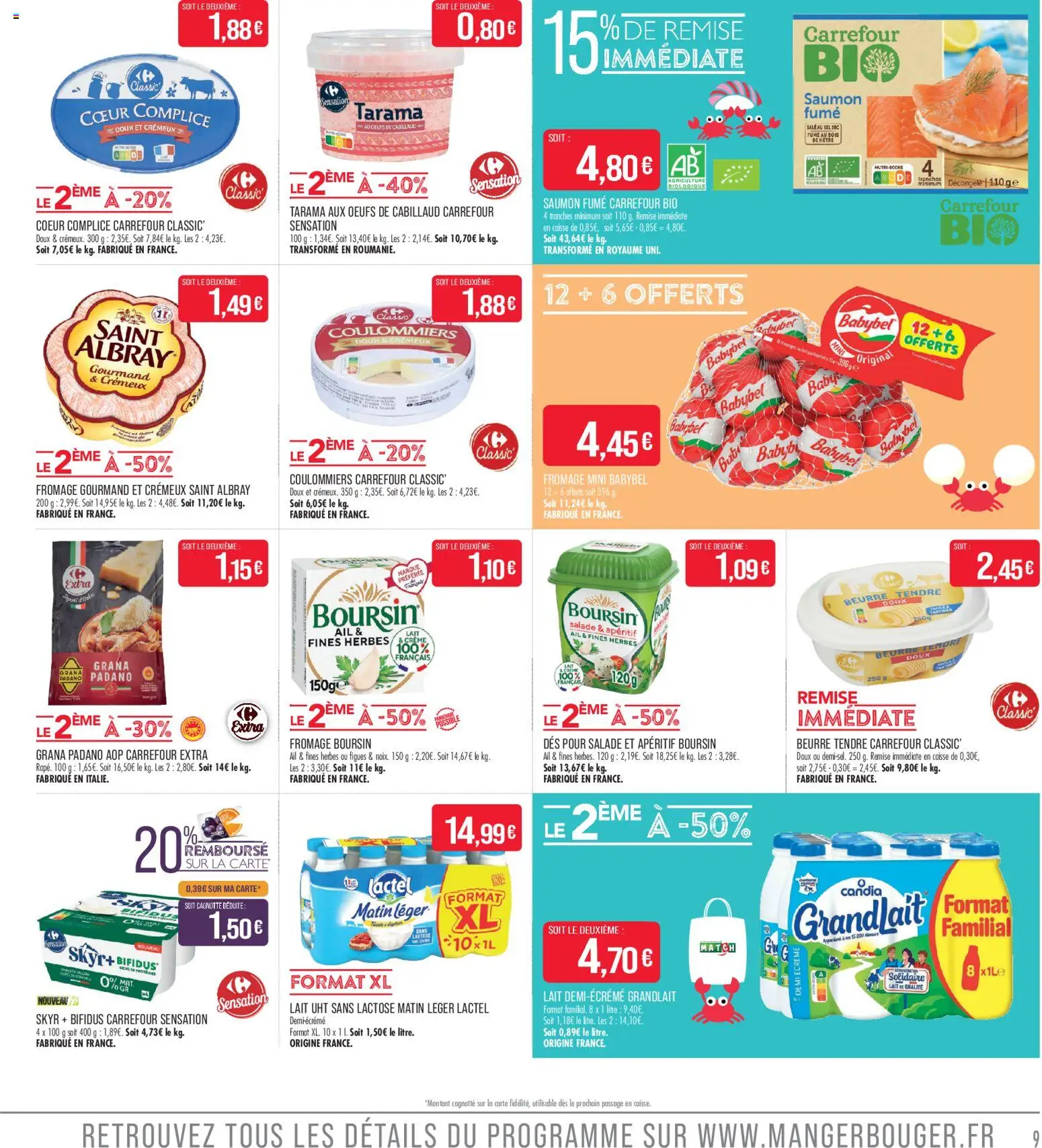 {H1} | Page: 9 | Produits: Œufs, Skyr, Saumon, Crème