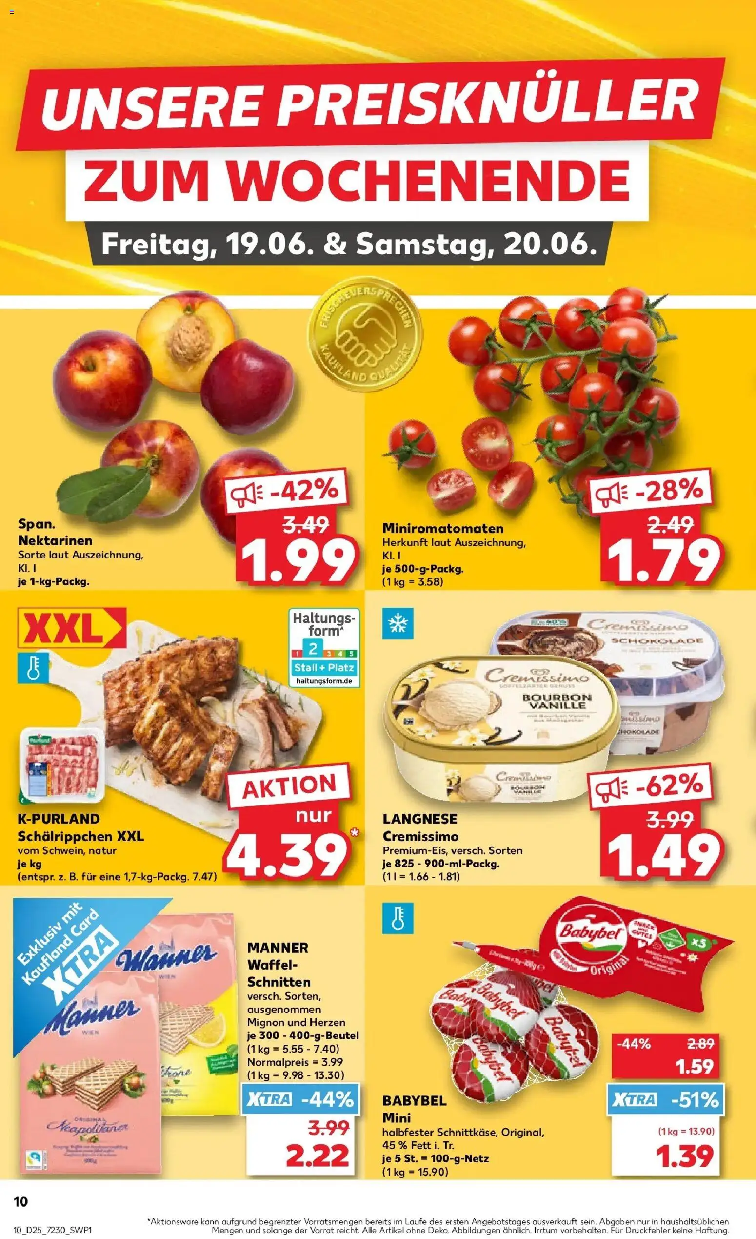 Kaufland Prospekt Köln – gültig ab 15.06.2026 | Seite: 21 | Produkte: Langnese, Langnese cremissimo, Nektarinen, Schokolade