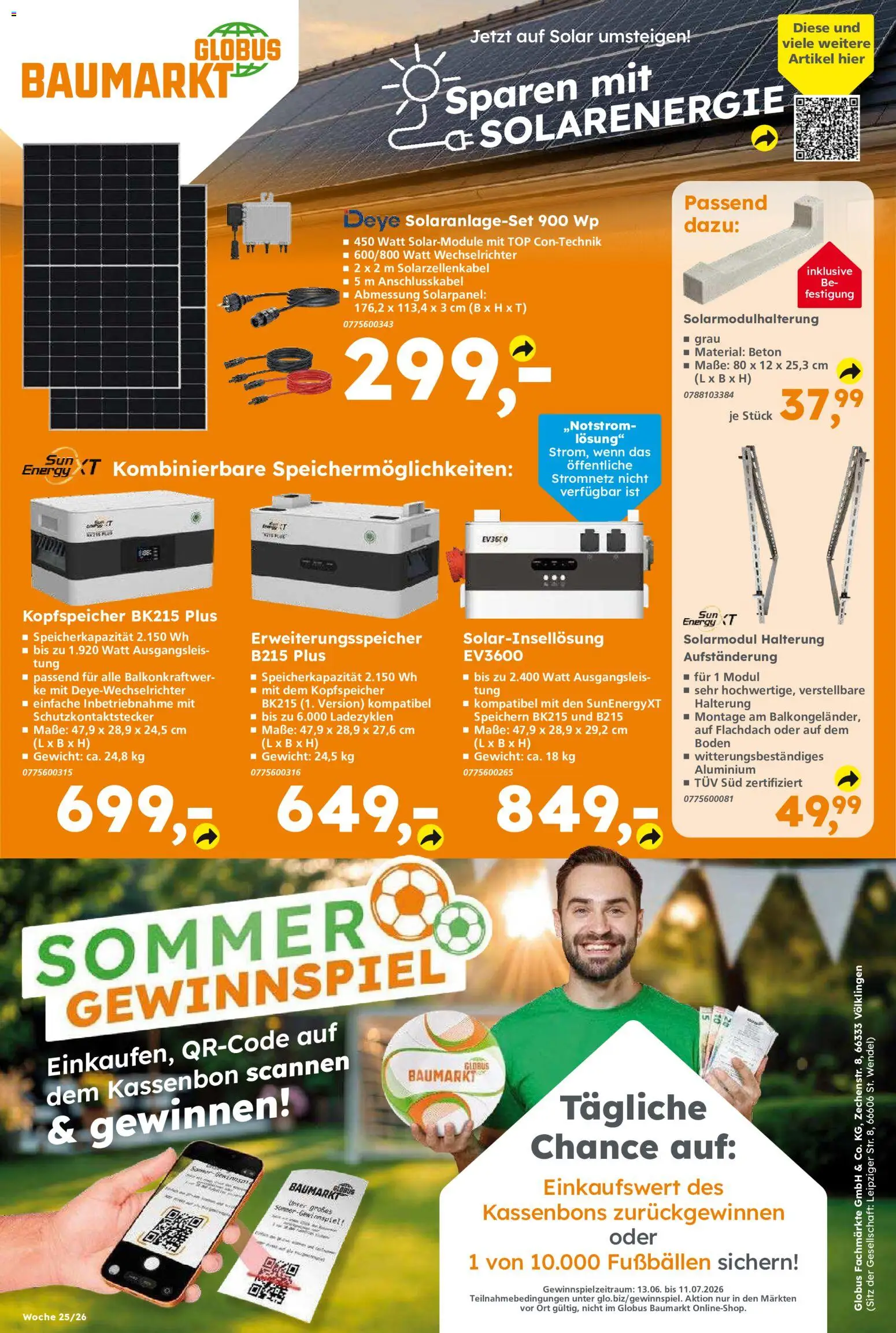Globus Baumarkt Prospekt Dietzenbach – gültig ab 14.06.2026 | Seite: 12 | Produkte: Top, Gewicht, Energy