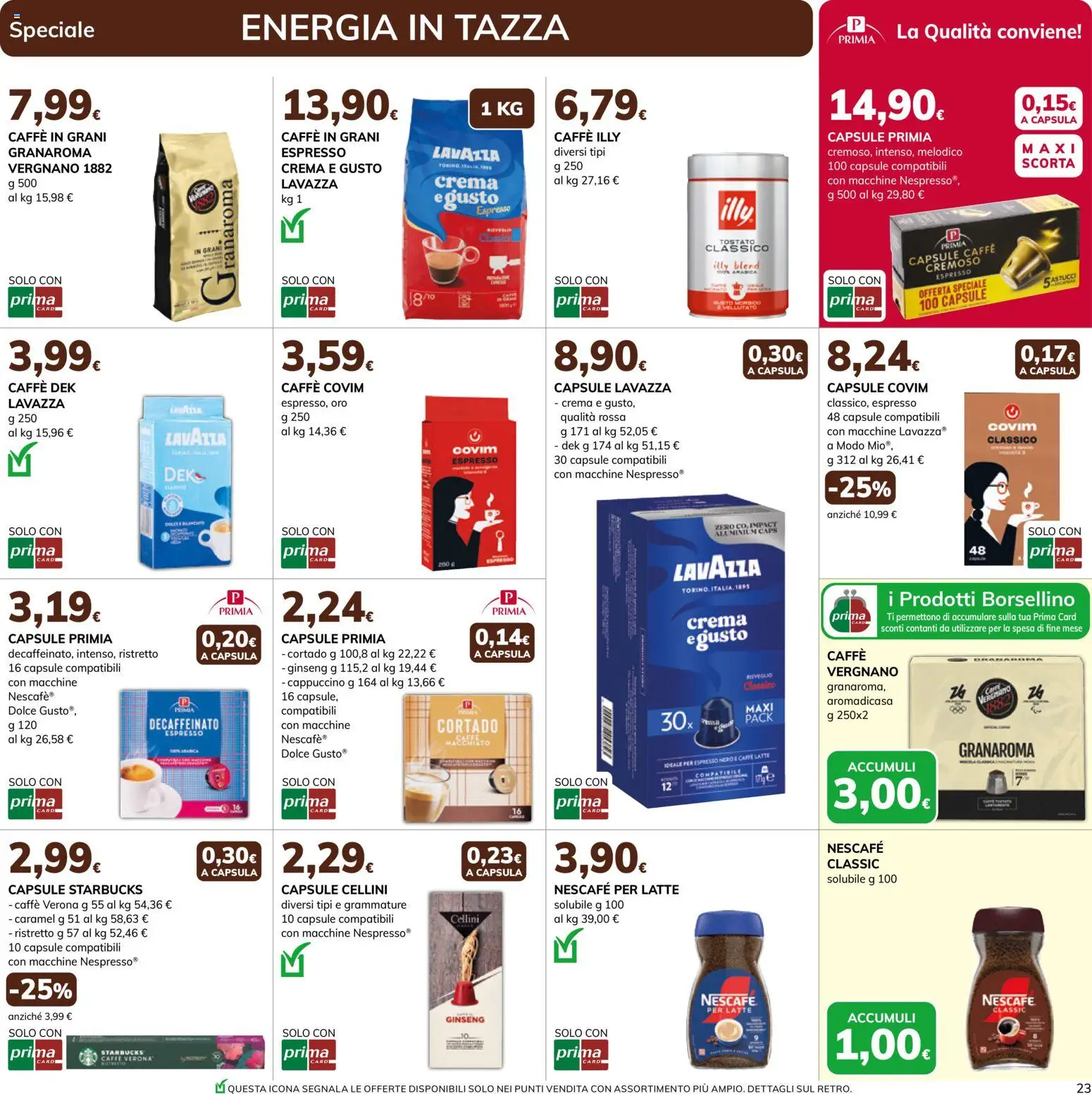 Volantino Basko del 19.05.2026 | Pagina: 23 | Prodotti: Crema, Caffè, Caffè in grani, Lavazza