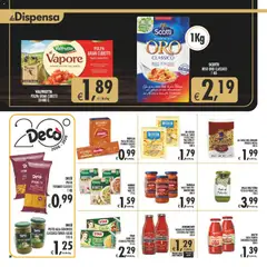 Anteprima del volantino Decò volantino Gourmet Sicilia valido a partire dal 13/10/2026 | Pagina: 30 | Prodotti: De Cecco, Salsa, Mutti, Fettuccine