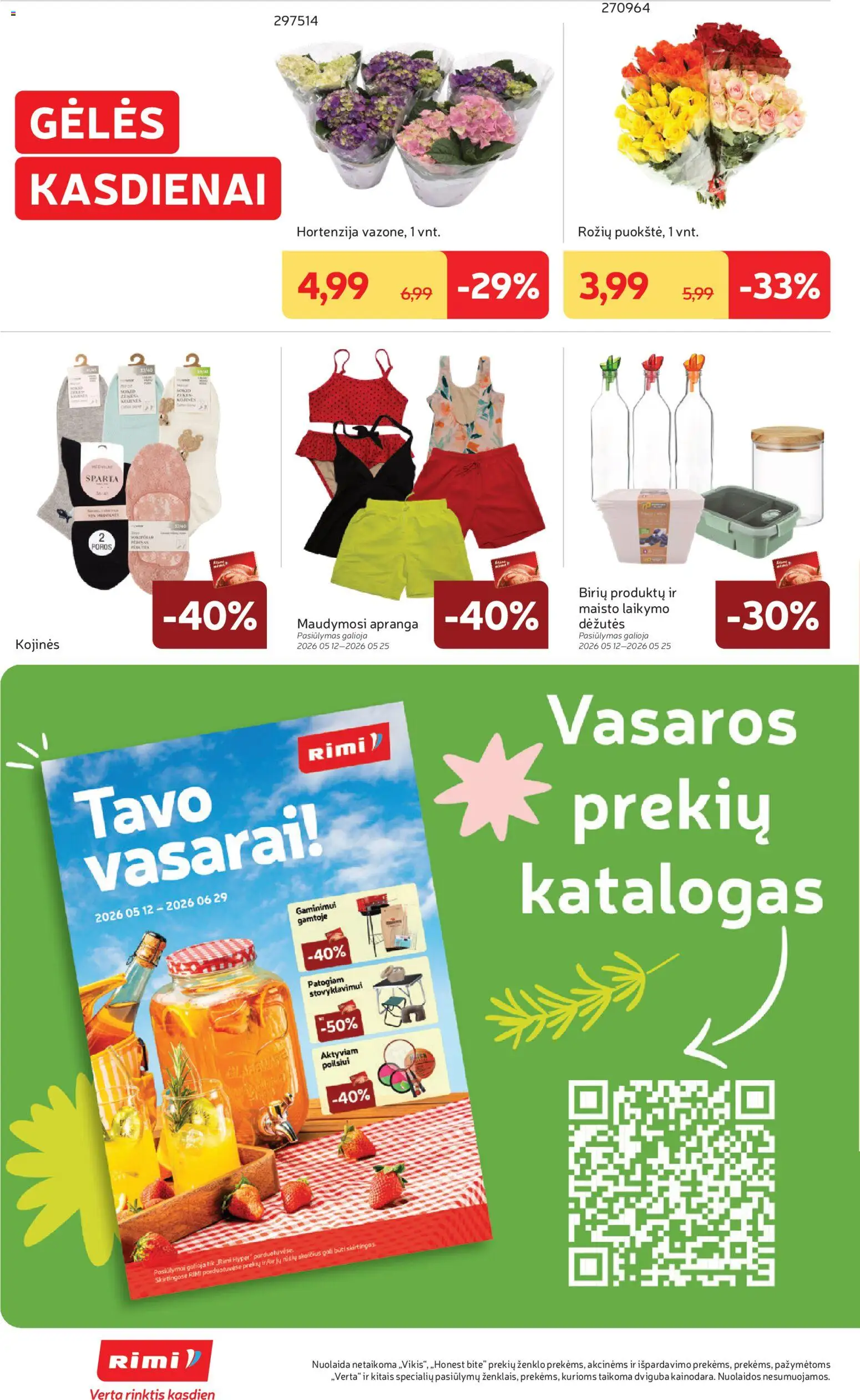 Rimi akcijos nuo 19.05.2026 | Puslapis: 30 | Prekių: Kojinės