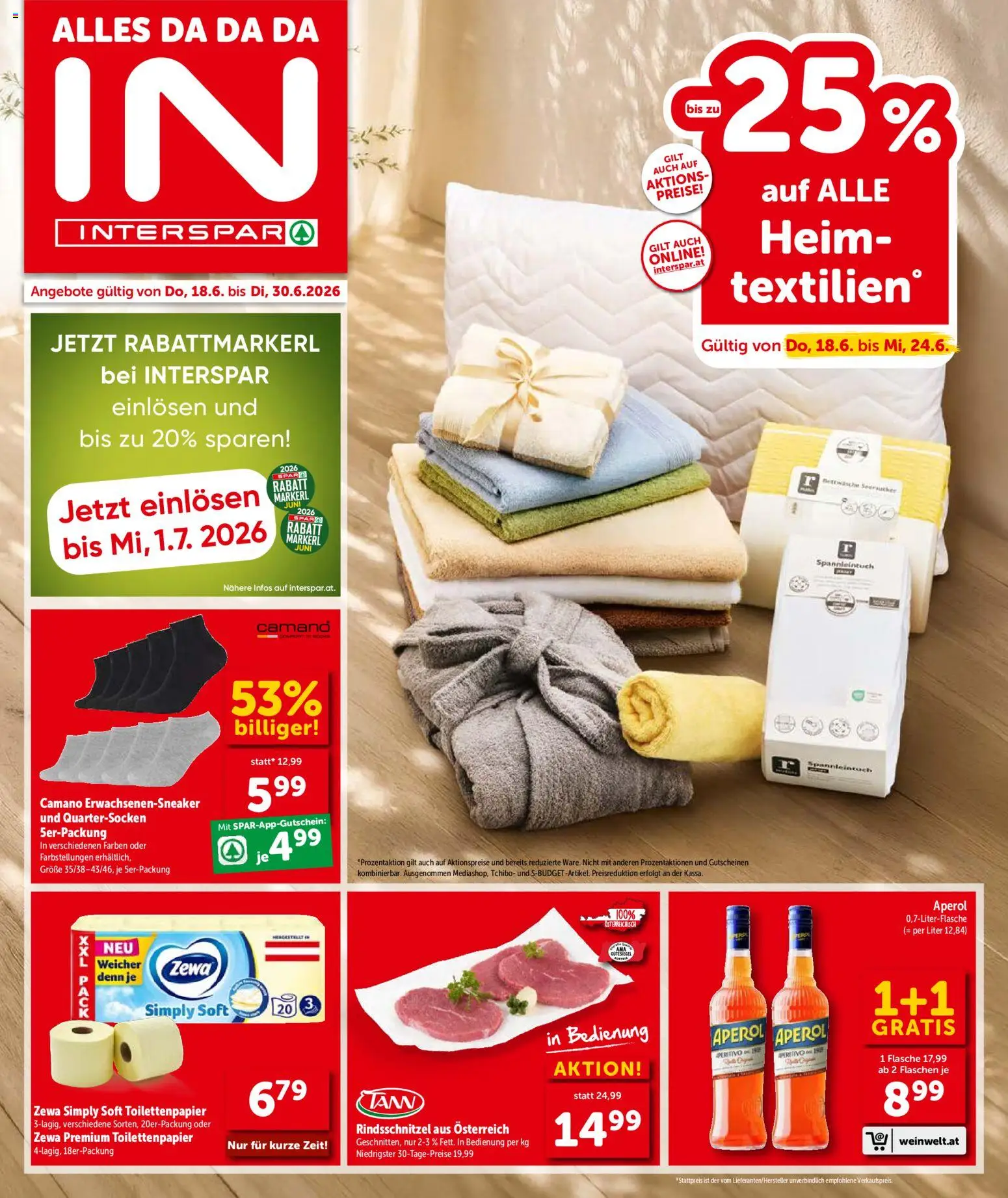 Interspar Flugblatt - Salzburg gültig ab 18.06.2026 | Seite: 1
