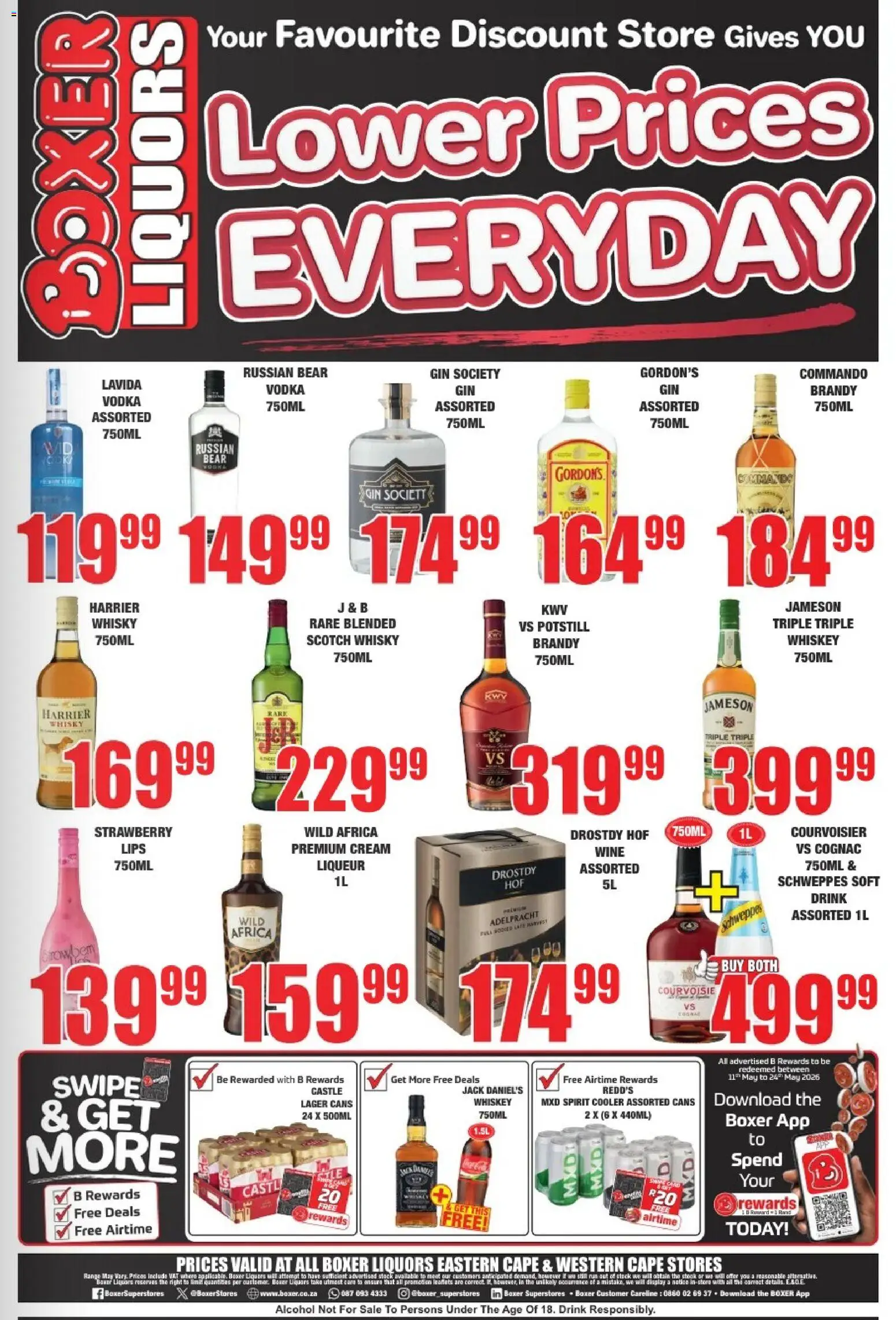 New Boxer catalogue – valid from 23.04.2026 | Page: 2 | Products: Brandy, Vodka, Whiskey, Stock