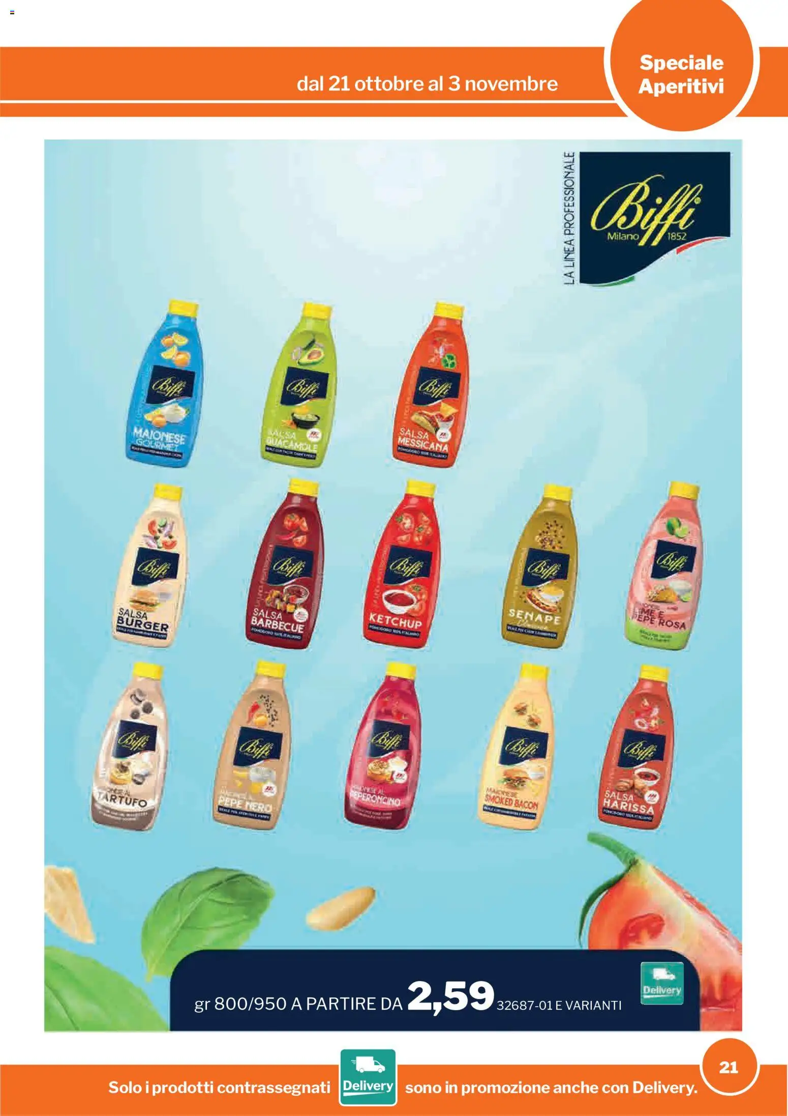 Volantino Sogegross del 21/10/2026 | Pagina: 21 | Prodotti: Ketchup, Pepe, Barbecue, Salsa barbecue