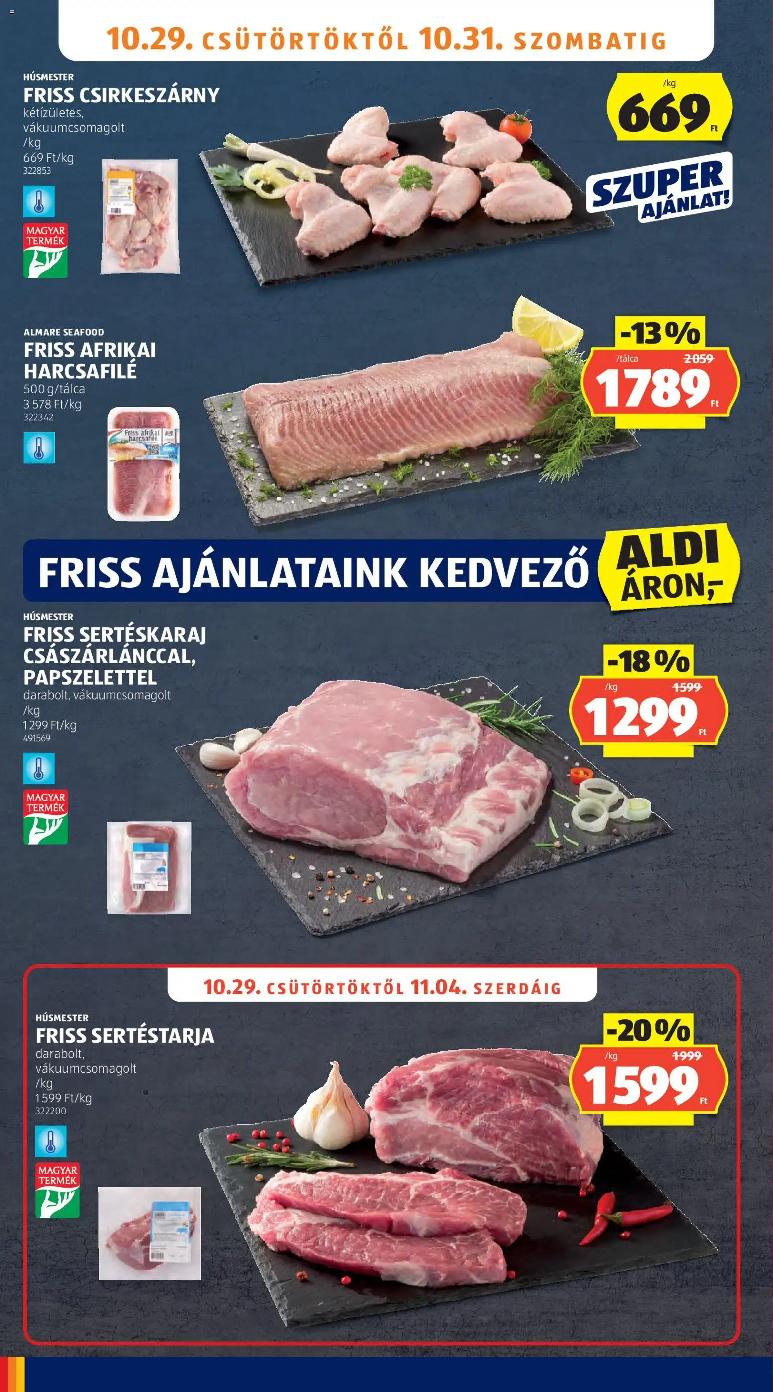 Aldi akciós ujság - amely érvényes a következő dátumtól: 2026.10.29. | Oldal: 10