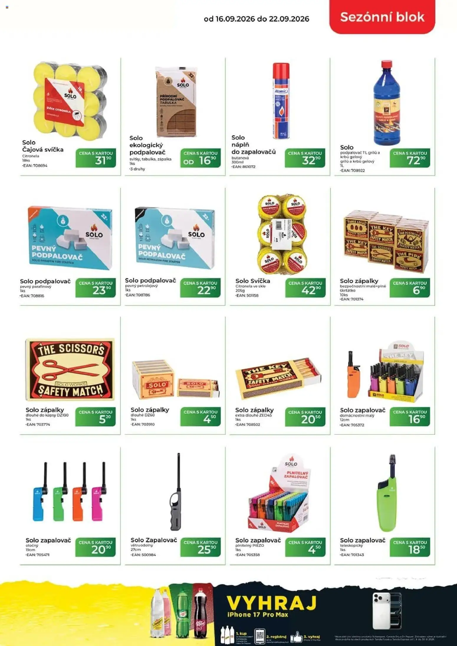 Tamda Foods leták od 16.09.2026 | Strana: 7 | Produkty: Iphone, Blok, Svíčka