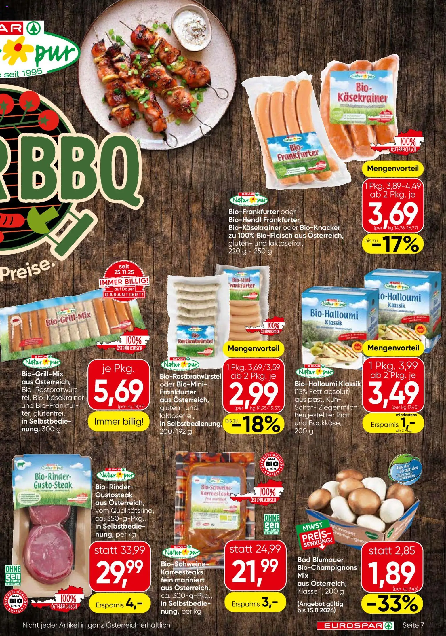 Eurospar - Flugblatt gültig ab 13.08.2026 | Seite: 7