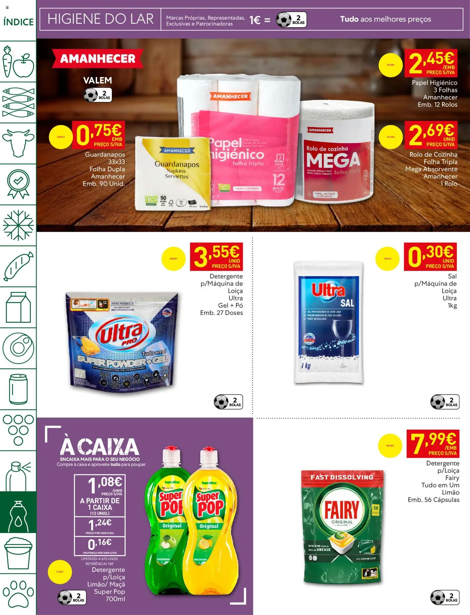 Recheio folheto │ válido de 05.05.2026 | Página: 46 | Produtos: Papel higiénico, Pó, Guardanapos, Sal
