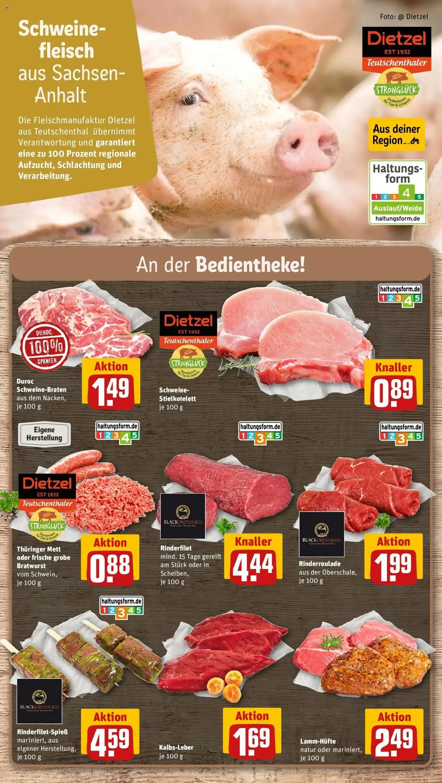 REWE Prospekt ab 31.08.2026 zum Blättern » Angebote | Seite: 8 | Produkte: Rinderfilet, Bratwurst, Kalbsleber, Fleisch